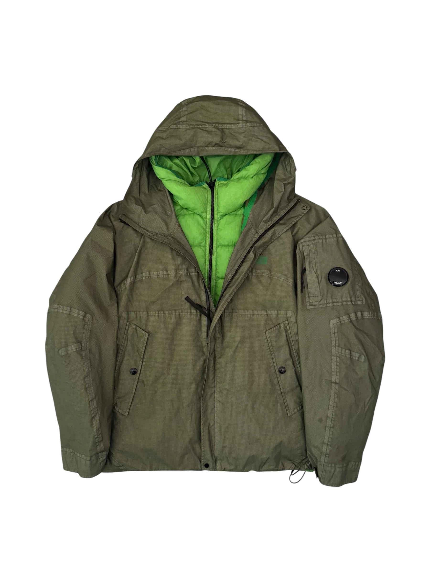 C.P. Company Green 'Gore G-Type' Down Jacket - 50 (Large)