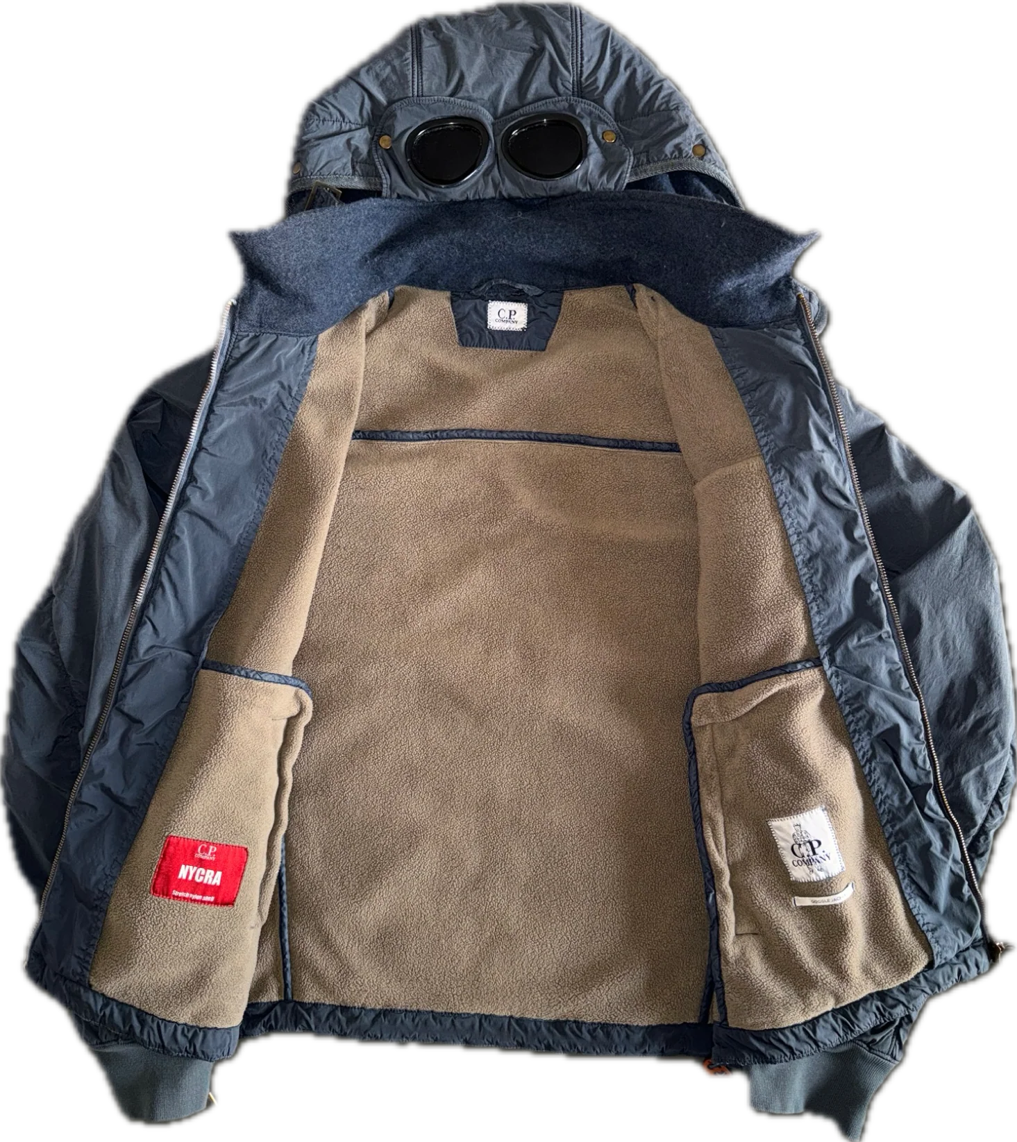 C.P. Company ‘Nycra’ Fleece Lined Goggle Jacket - 50 (Large) - Image 2