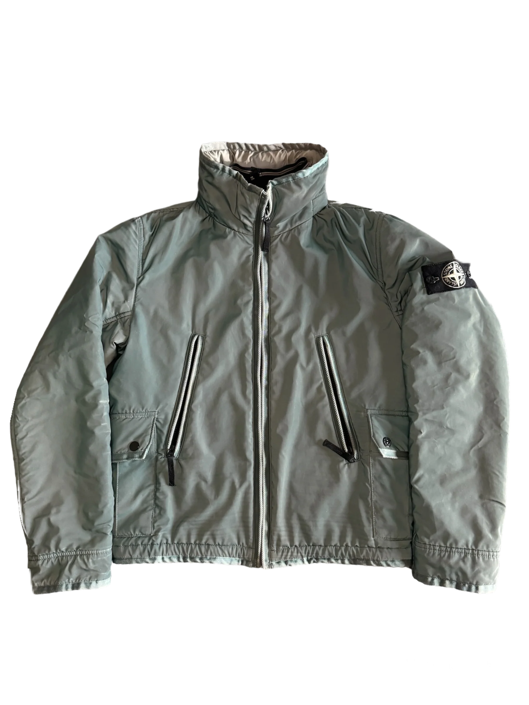 Stone Island 30th Anniversary Green ‘Liquid Reflective’ Jacket - Small - Image 2
