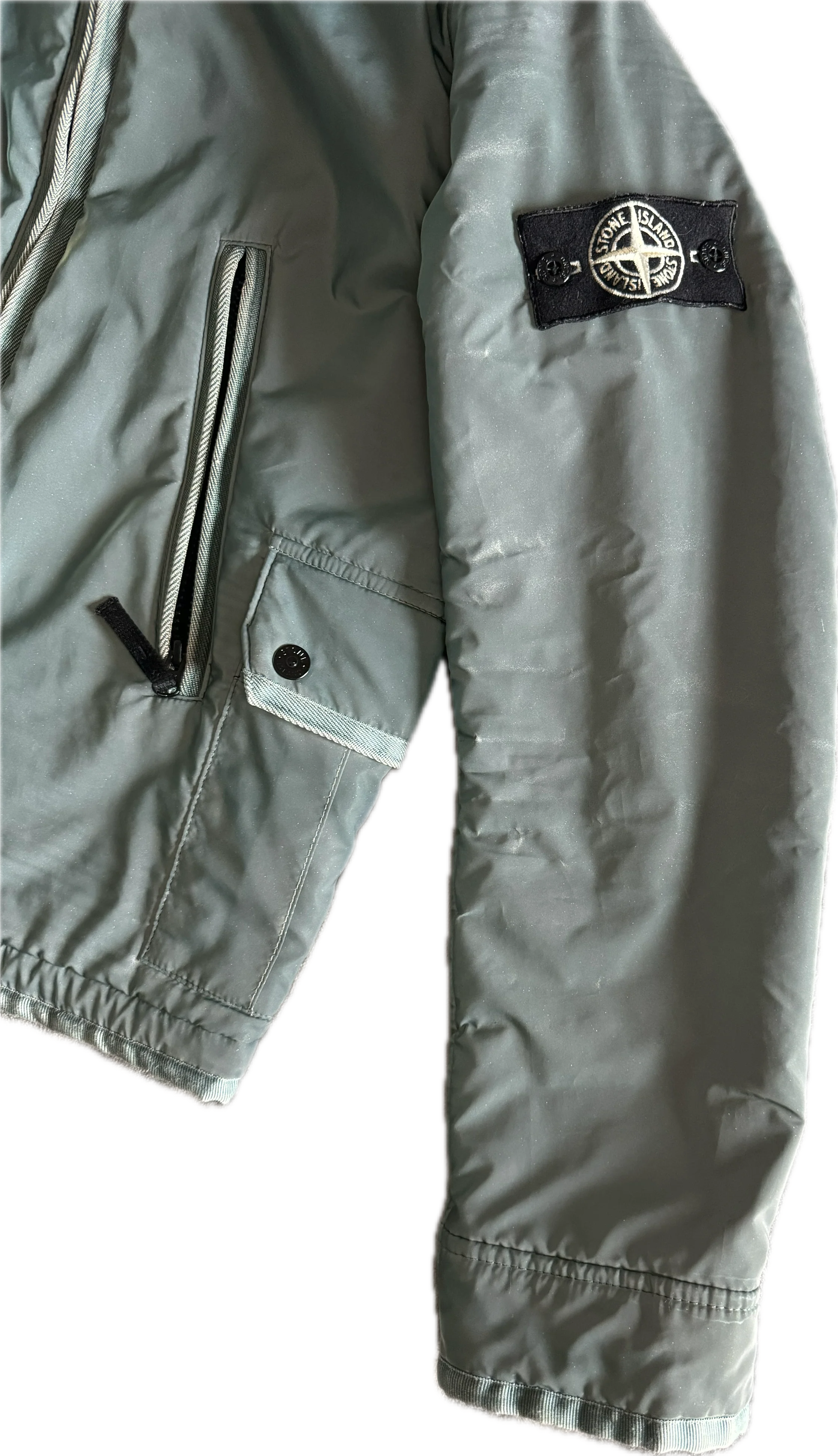 Stone Island 30th Anniversary Green ‘Liquid Reflective’ Jacket - Small - Image 8