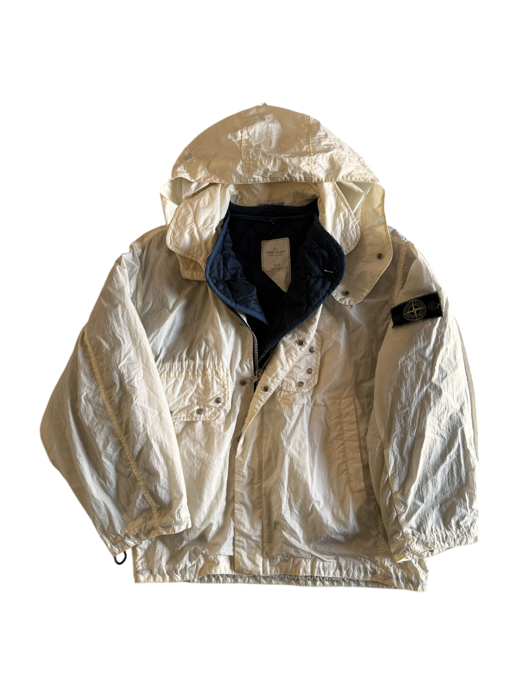 Stone Island 1986 White Ice Jacket - Small