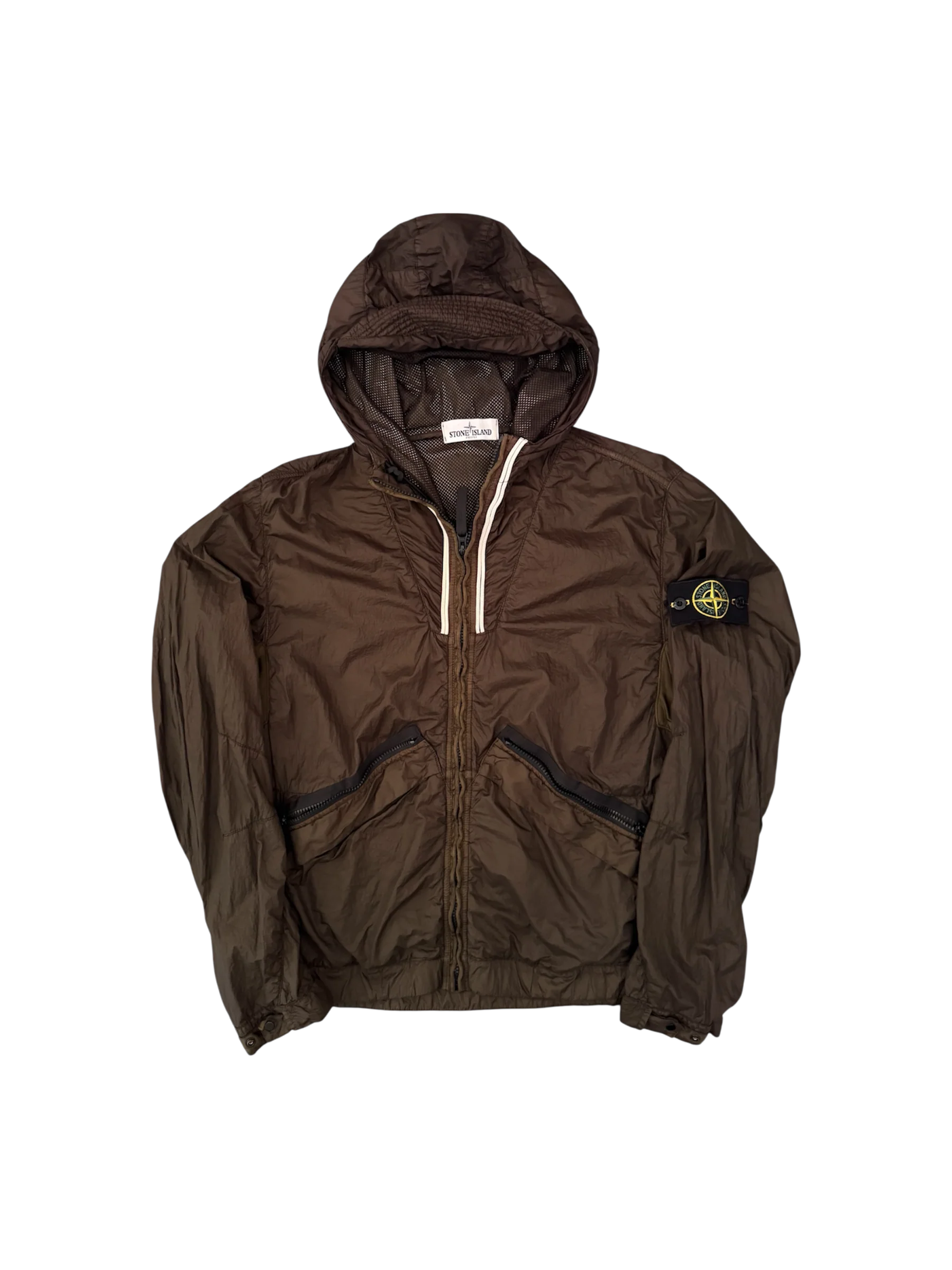 Stone Island 2012 Brown 'Membrana TC' Jacket - Large