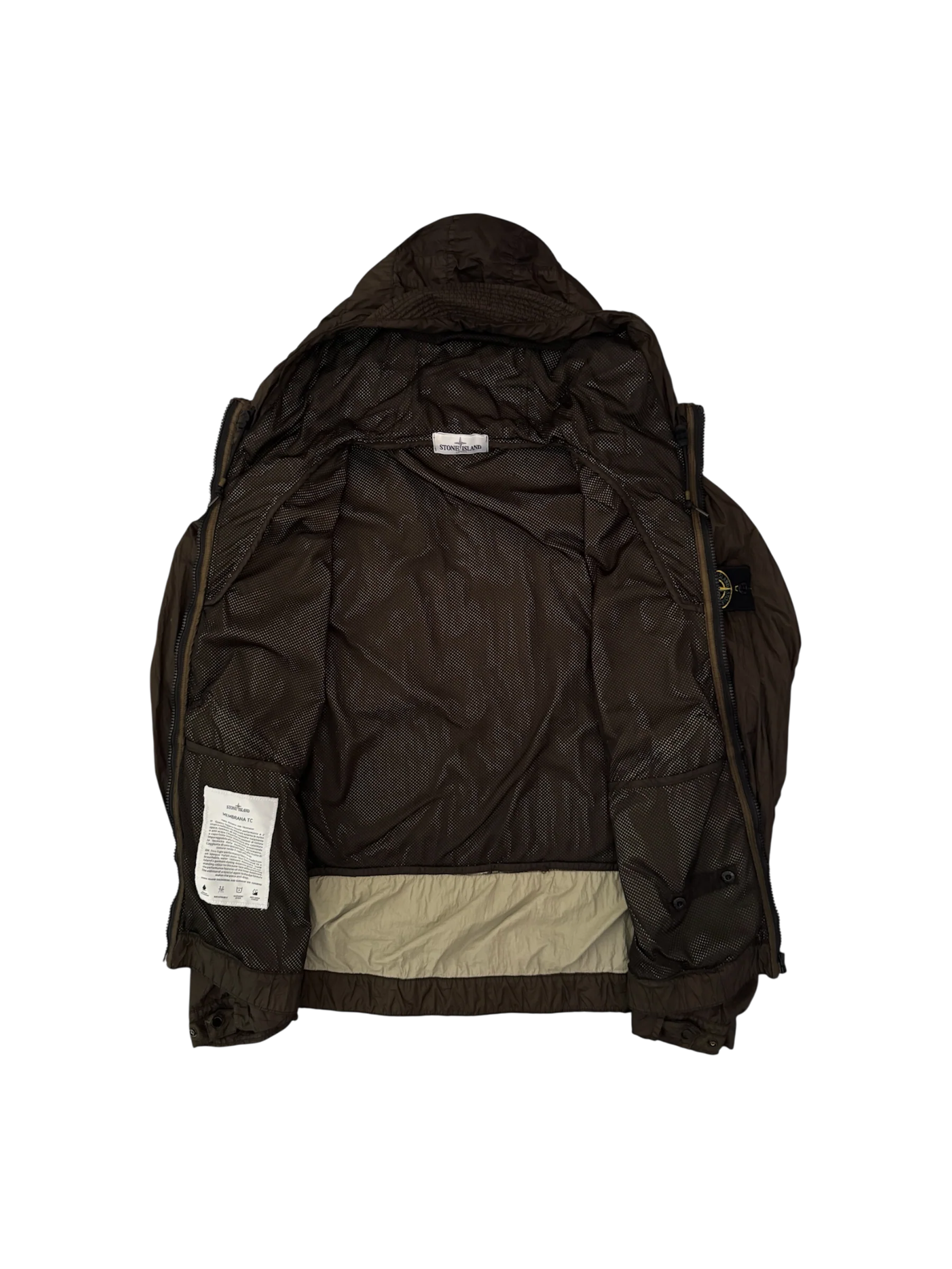 Stone Island 2012 Brown 'Membrana TC' Jacket - Large - Image 2