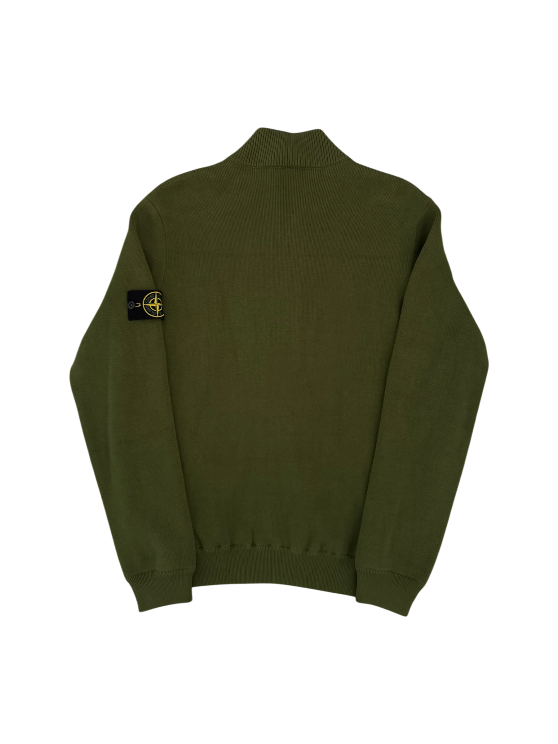 Stone Island 2022 Green/Coral Knit Reversible Cardigan - Large - Image 4
