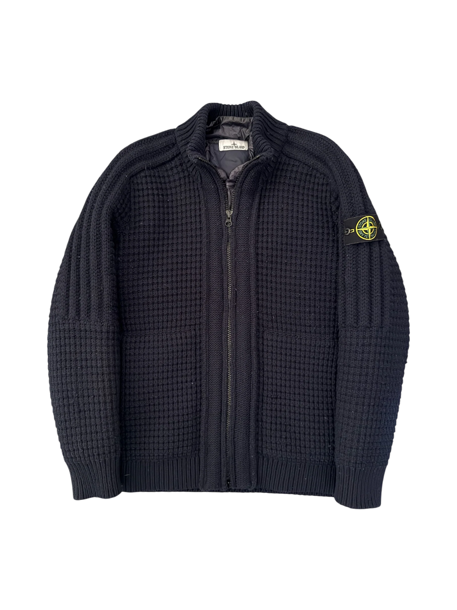 Stone Island 2023 Navy 'President Knit' Jacket - Large
