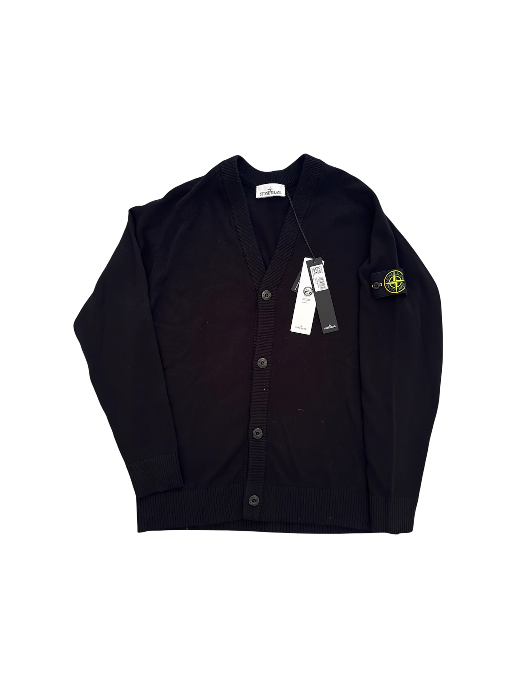 Stone Island 2025 Black Cardigan - XL