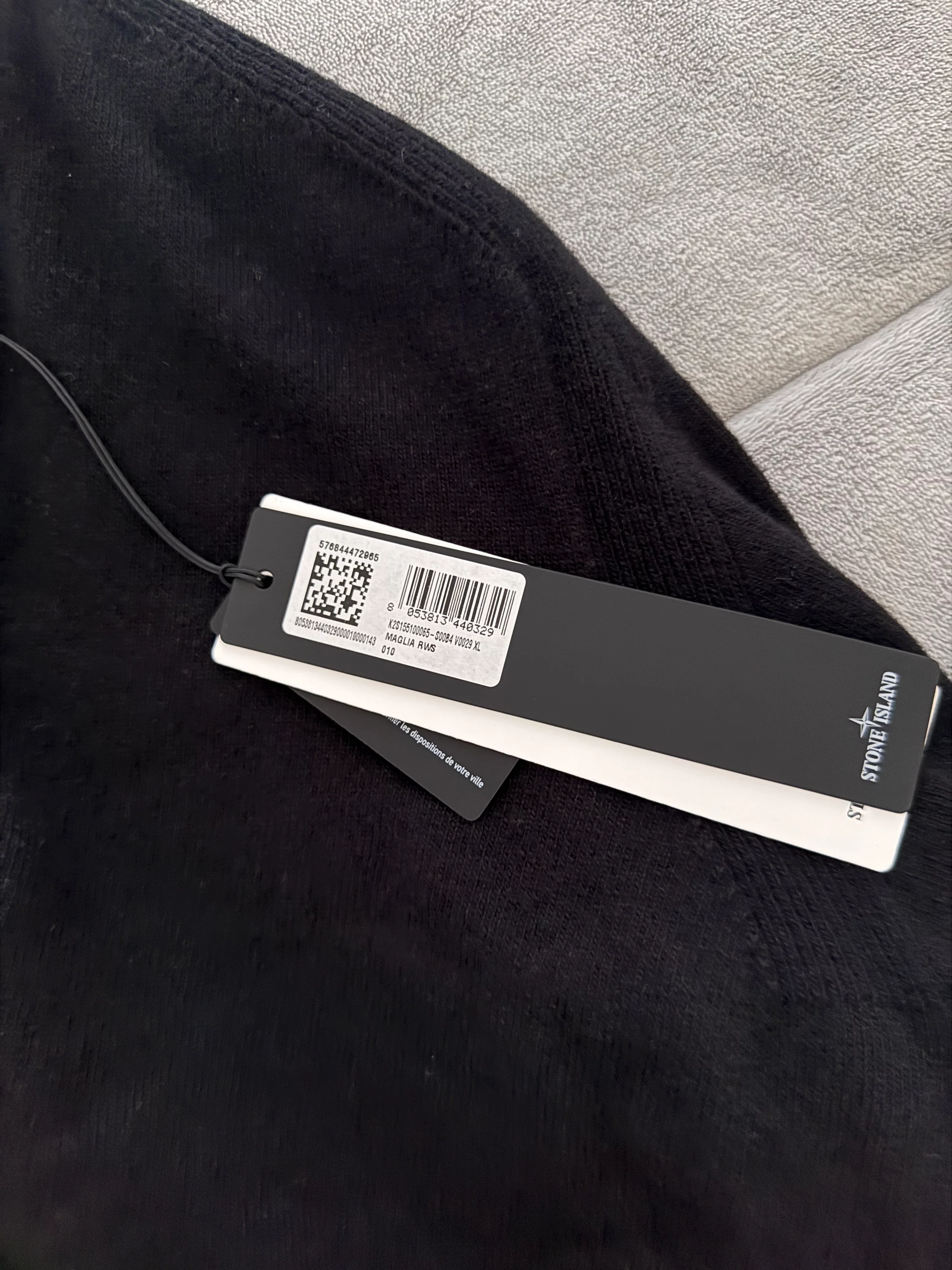 Stone Island 2025 Black Cardigan - XL - Image 3