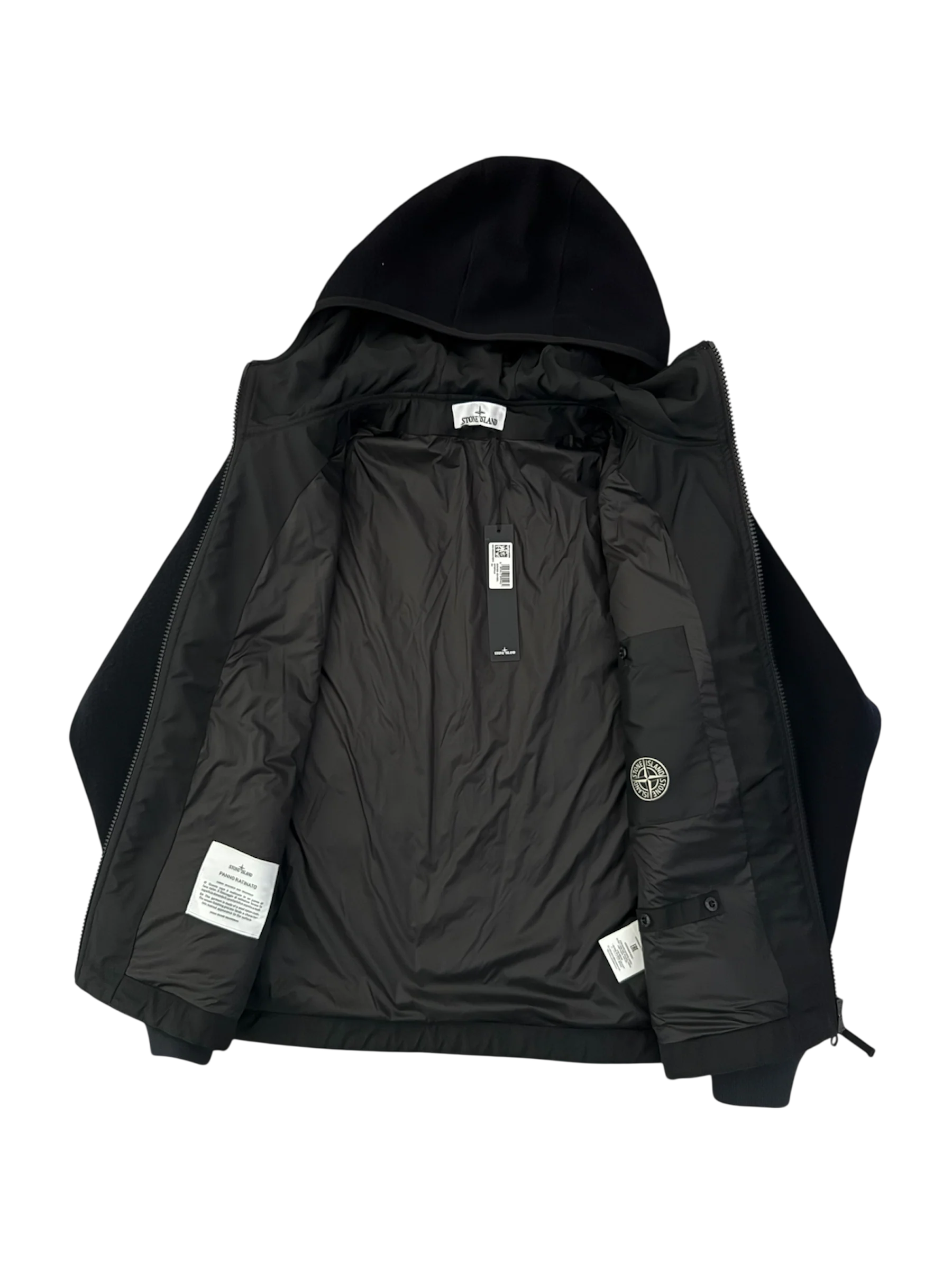 Stone Island 2025 'Panno Ratinato' Hooded Jacket - Large - Image 2