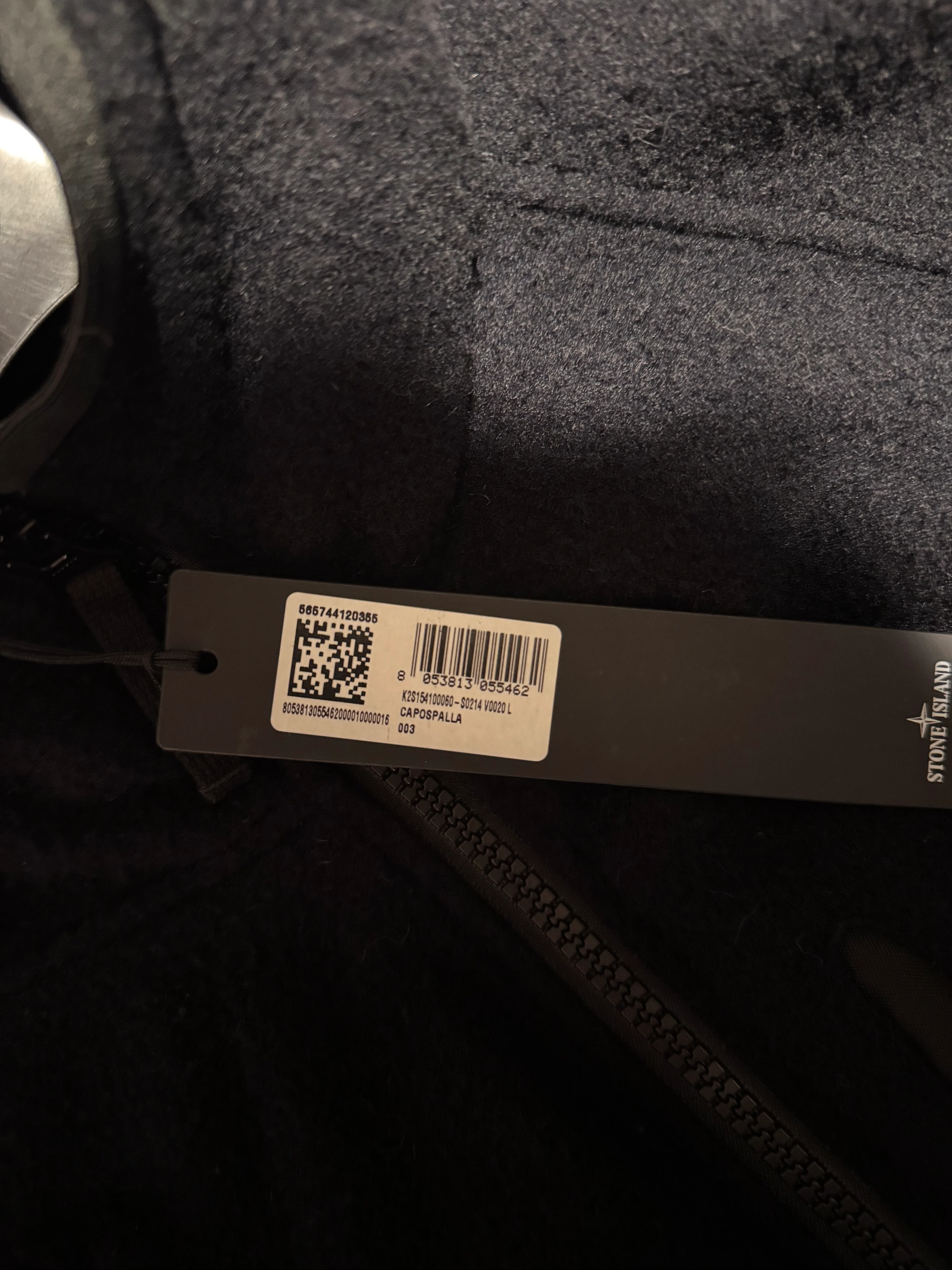 Stone Island 2025 'Panno Ratinato' Hooded Jacket - Large - Image 4