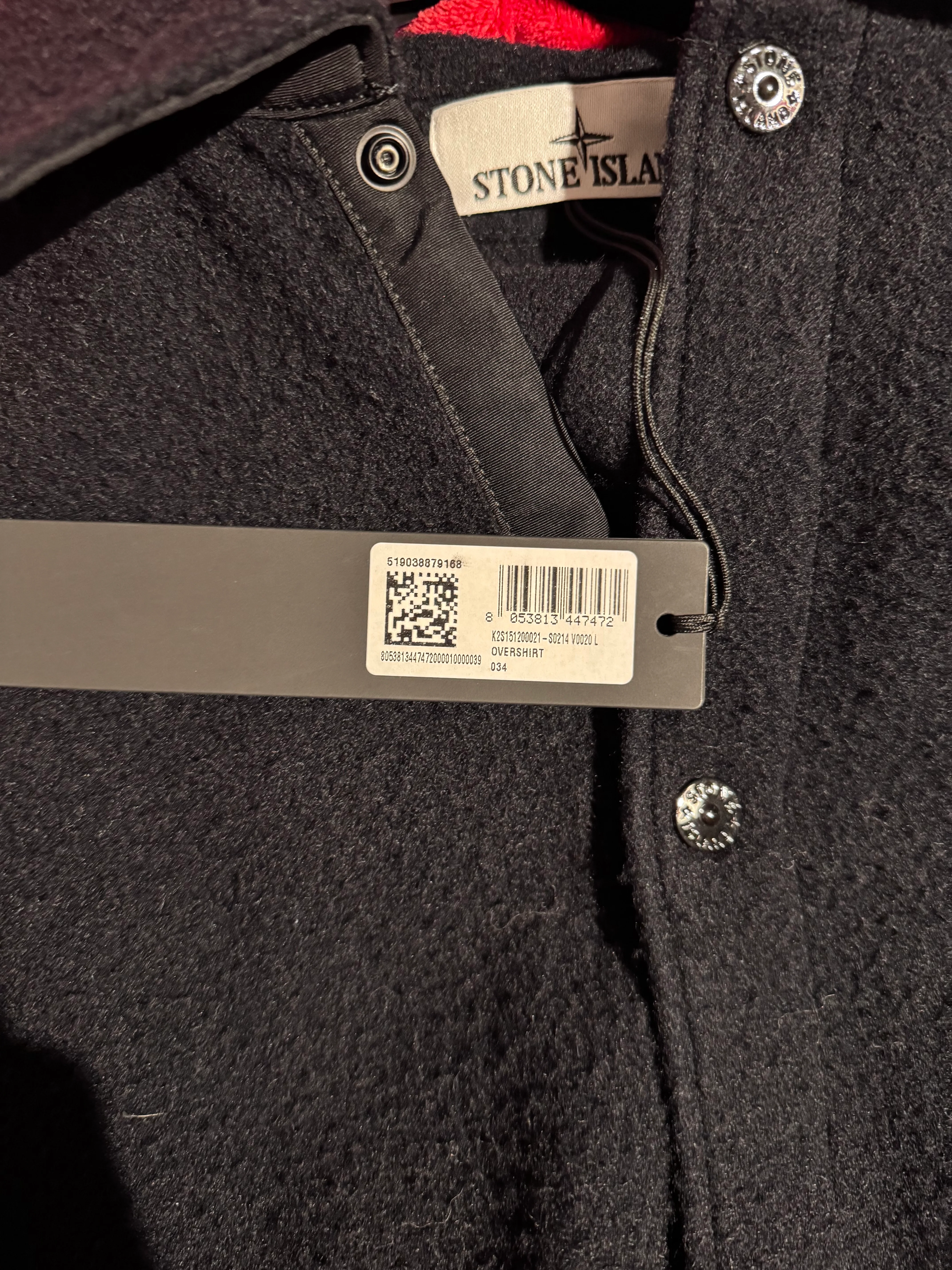 Stone Island 2025 'Panno Ratinato' Overshirt - Large - Image 4
