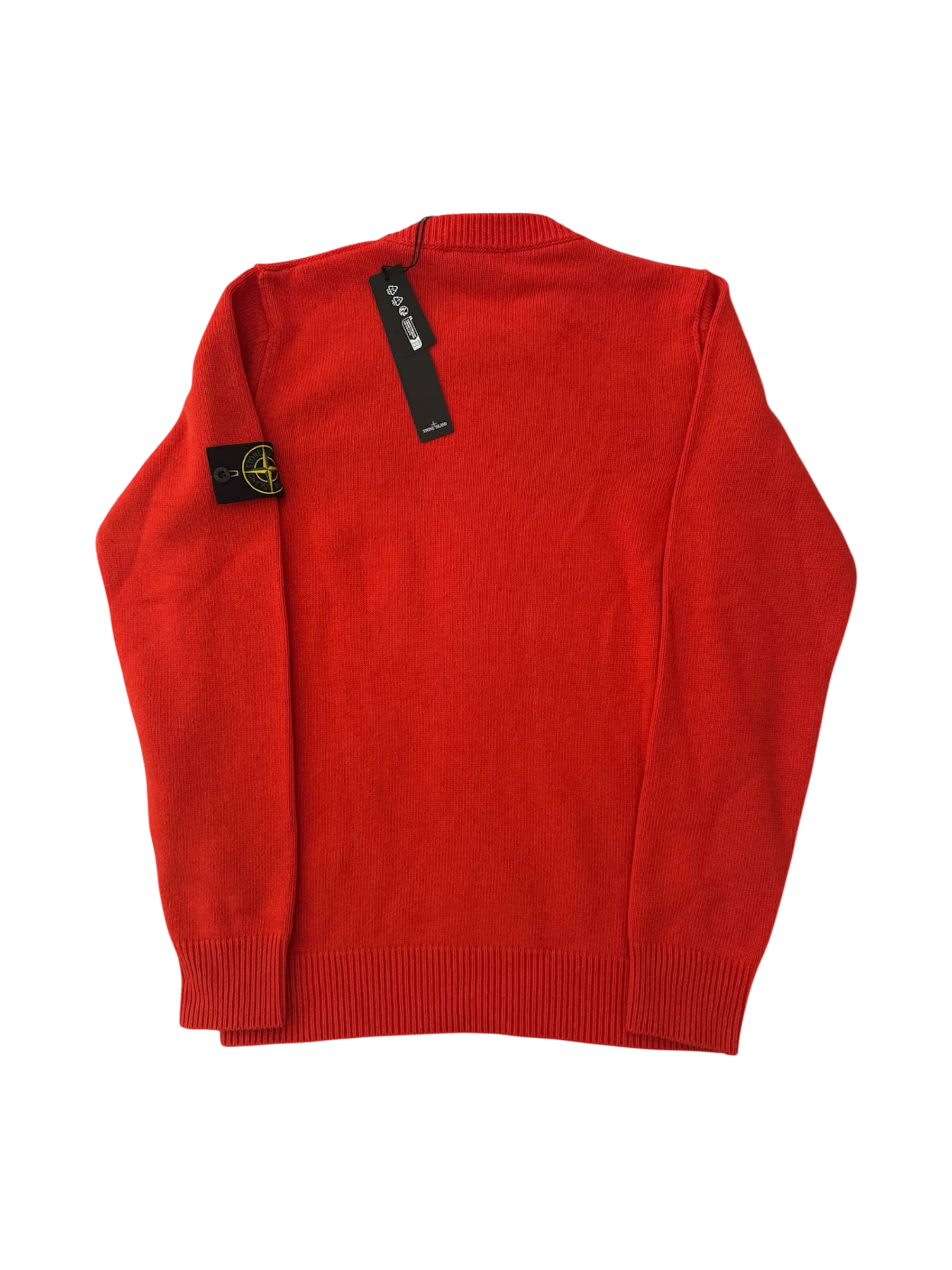 Stone Island 2025 Red Wool Crewneck - Medium - Image 2
