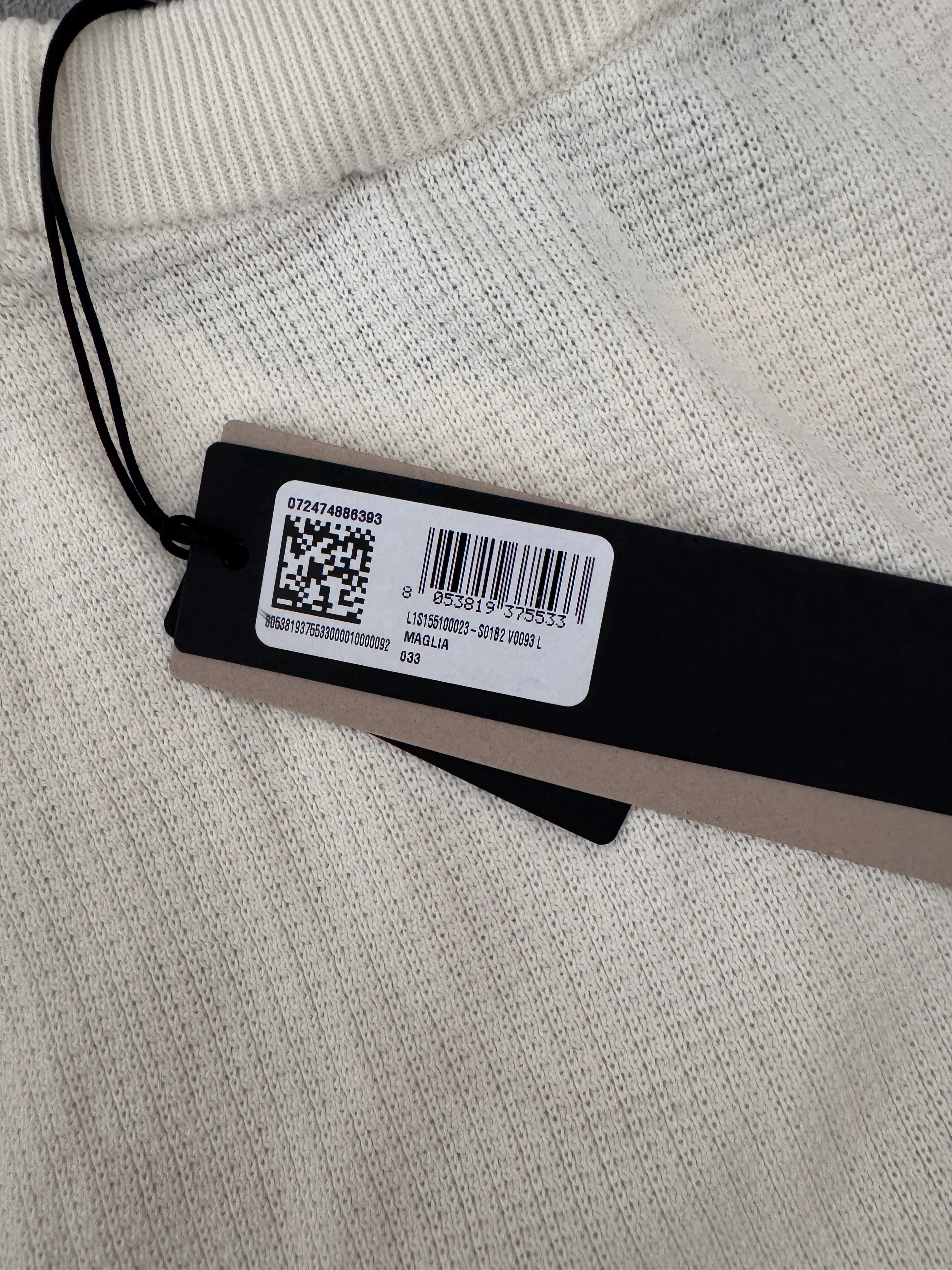 Stone Island 2026 White Cotton Knitwear - Large - Image 3