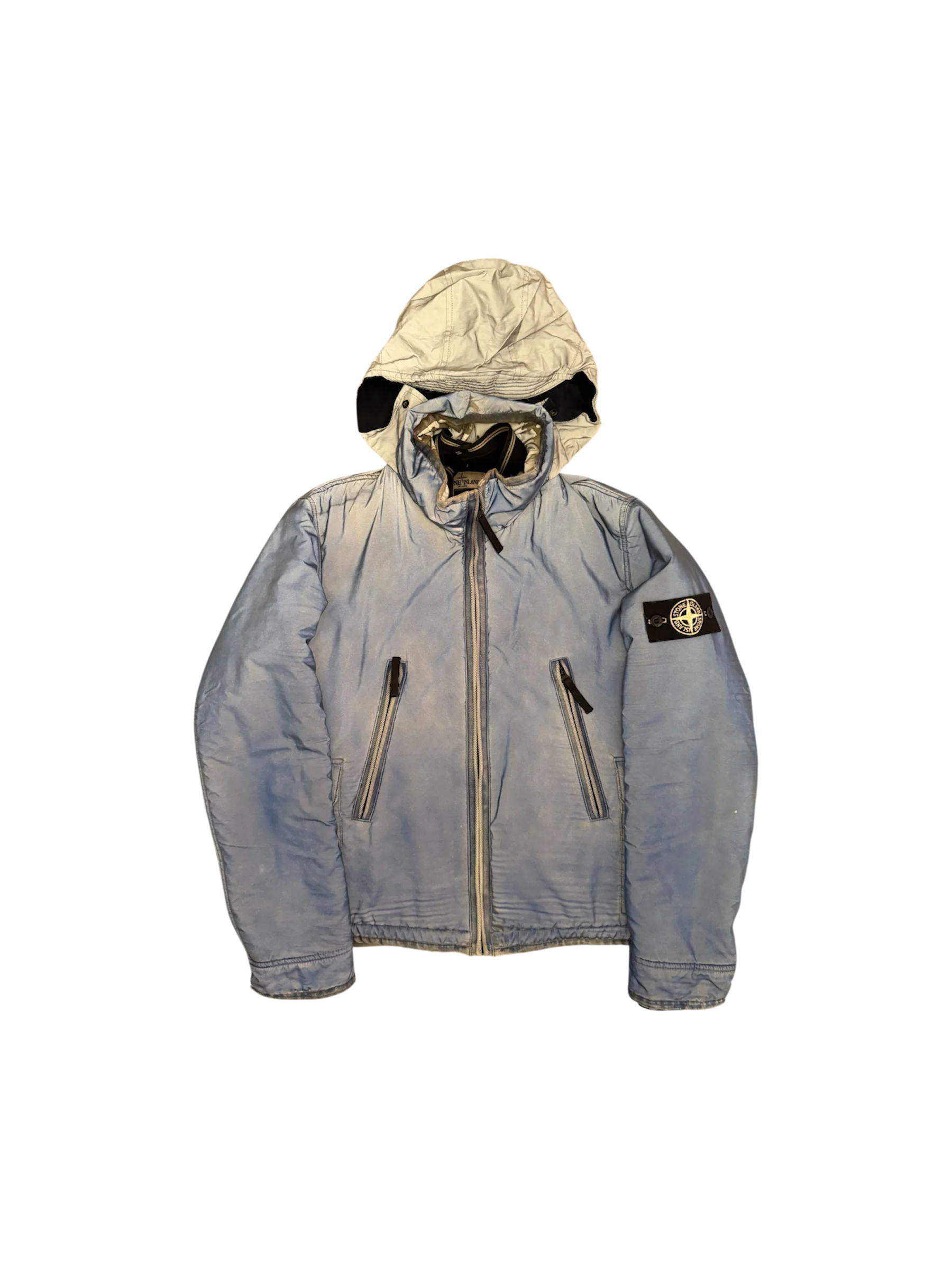Stone Island 30th Anniversary Blue ‘Liquid Reflective’ Jacket - Small