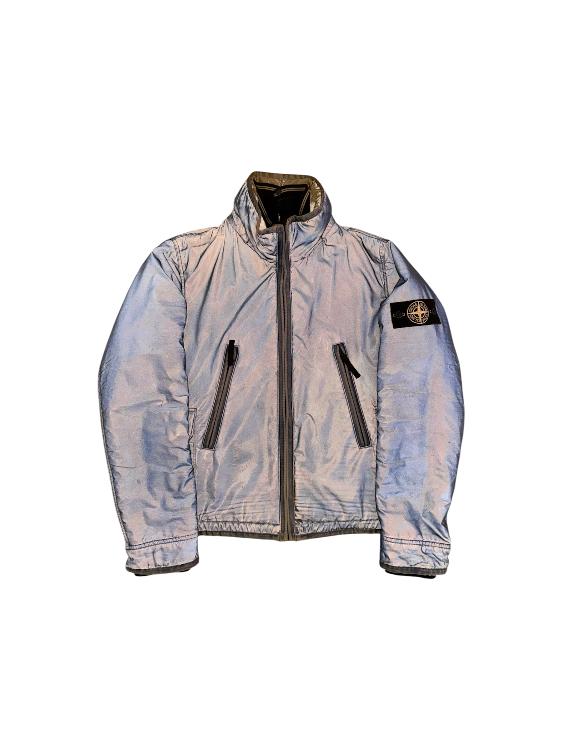 Stone Island 30th Anniversary Blue ‘Liquid Reflective’ Jacket - Small - Image 2