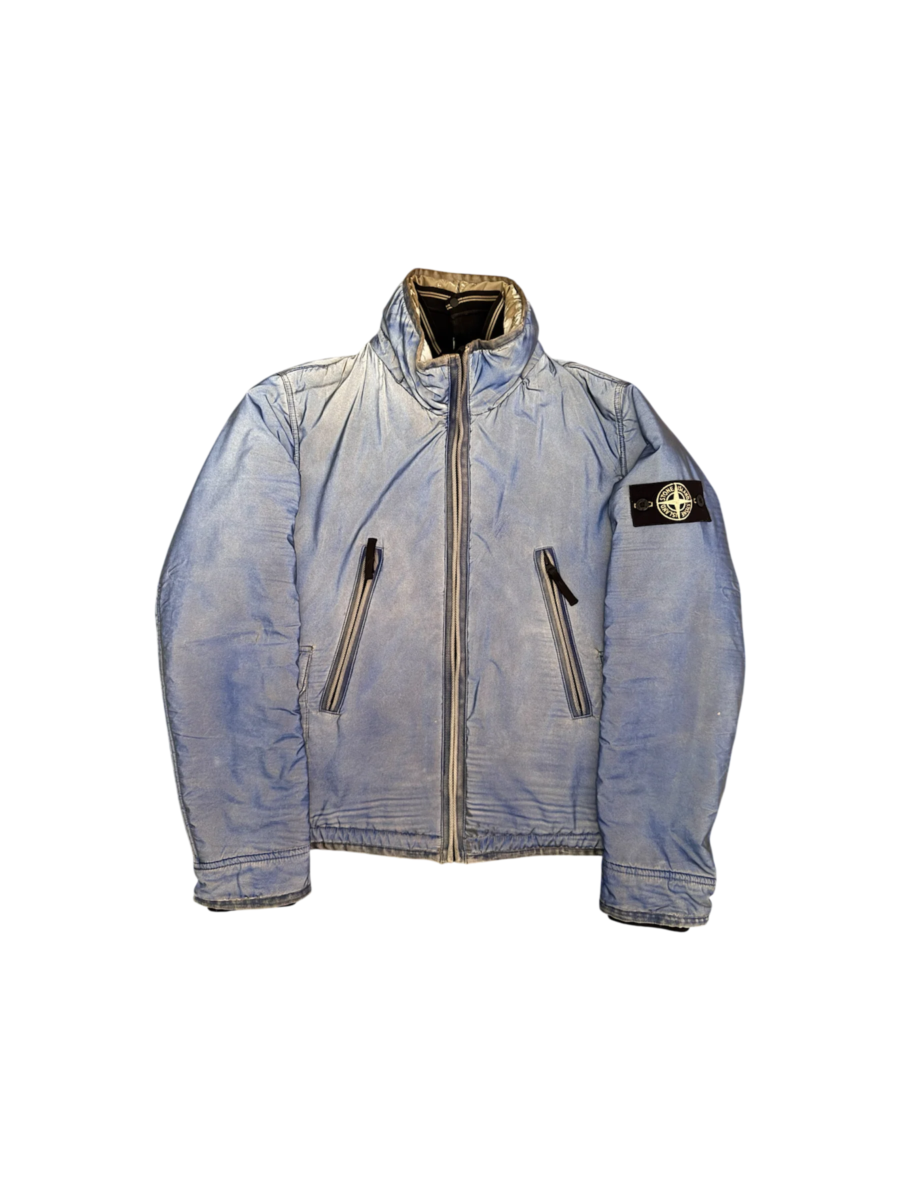 Stone Island 30th Anniversary Blue ‘Liquid Reflective’ Jacket - Small - Image 3