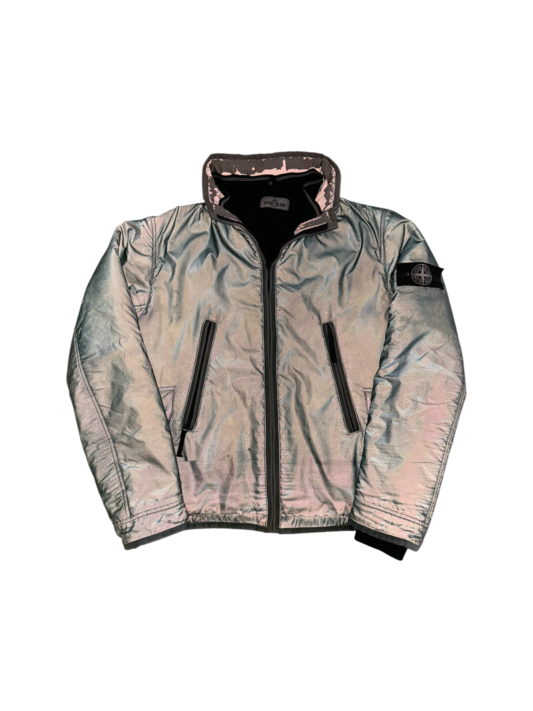 Stone Island 30th Anniversary Green ‘Liquid Reflective’ Jacket - XL - Image 2
