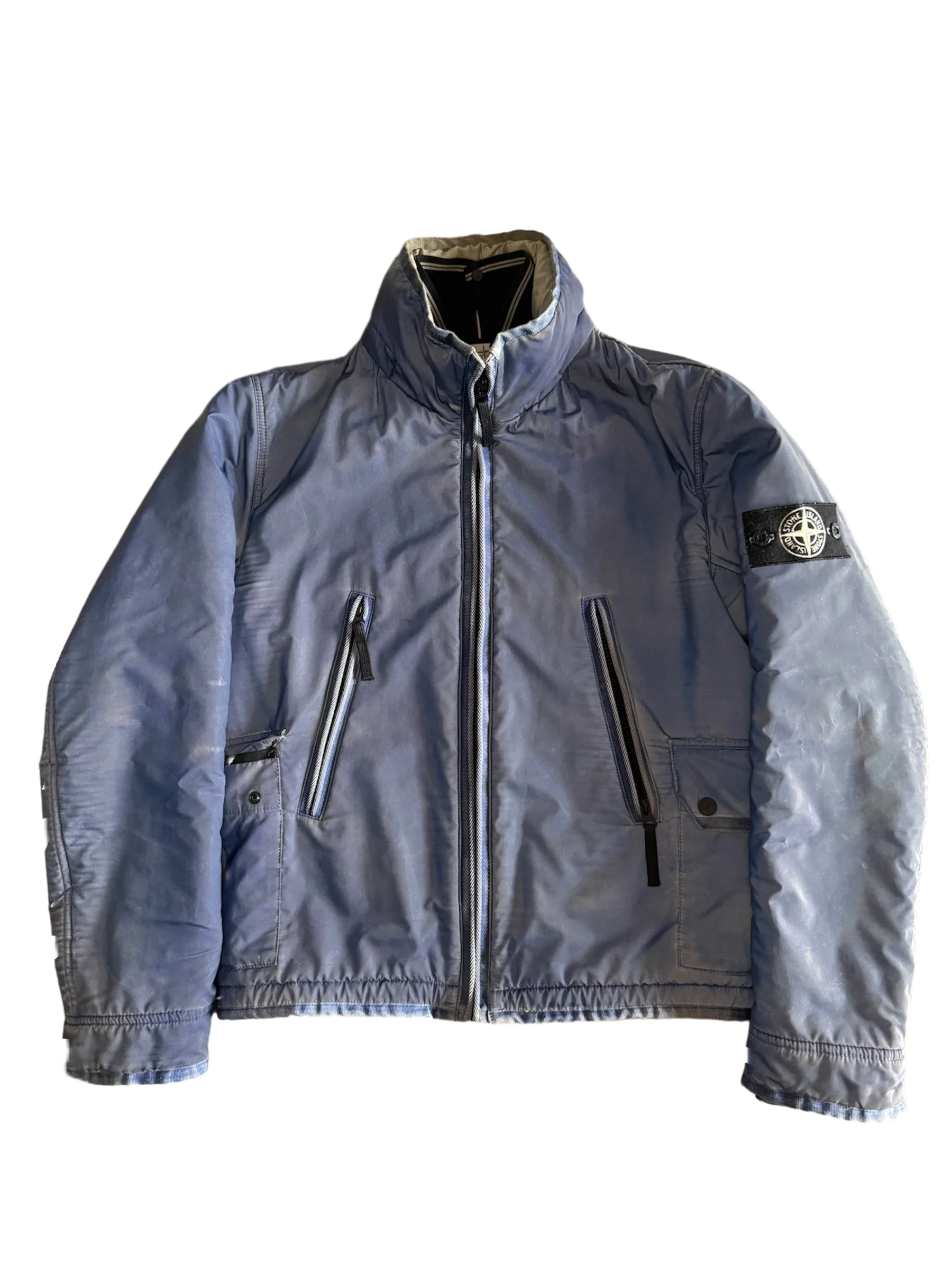 Stone Island 30th Anniversary Blue ‘Liquid Reflective’ Jacket - Small - Image 2