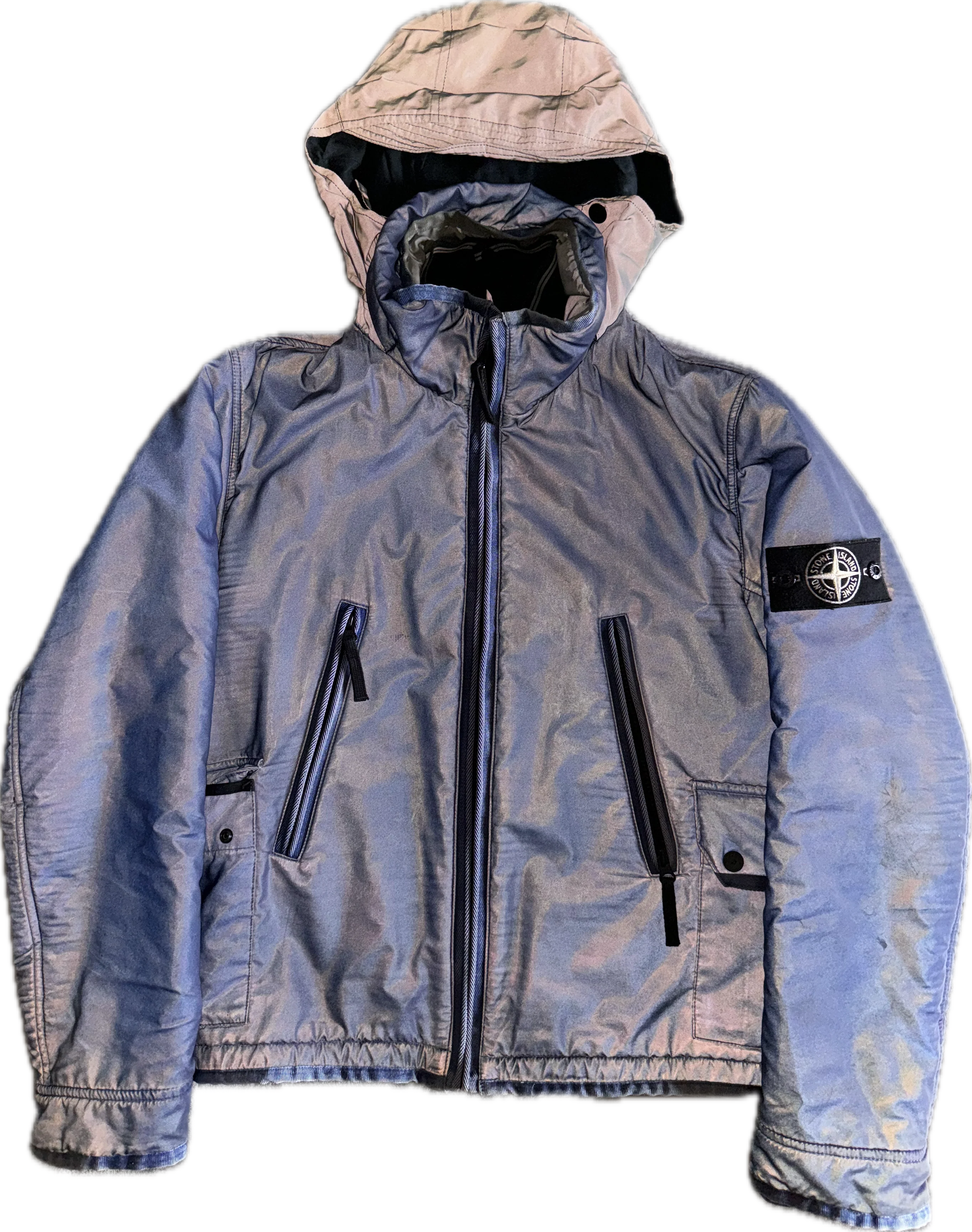 Stone Island 30th Anniversary Blue ‘Liquid Reflective’ Jacket - Small - Image 3
