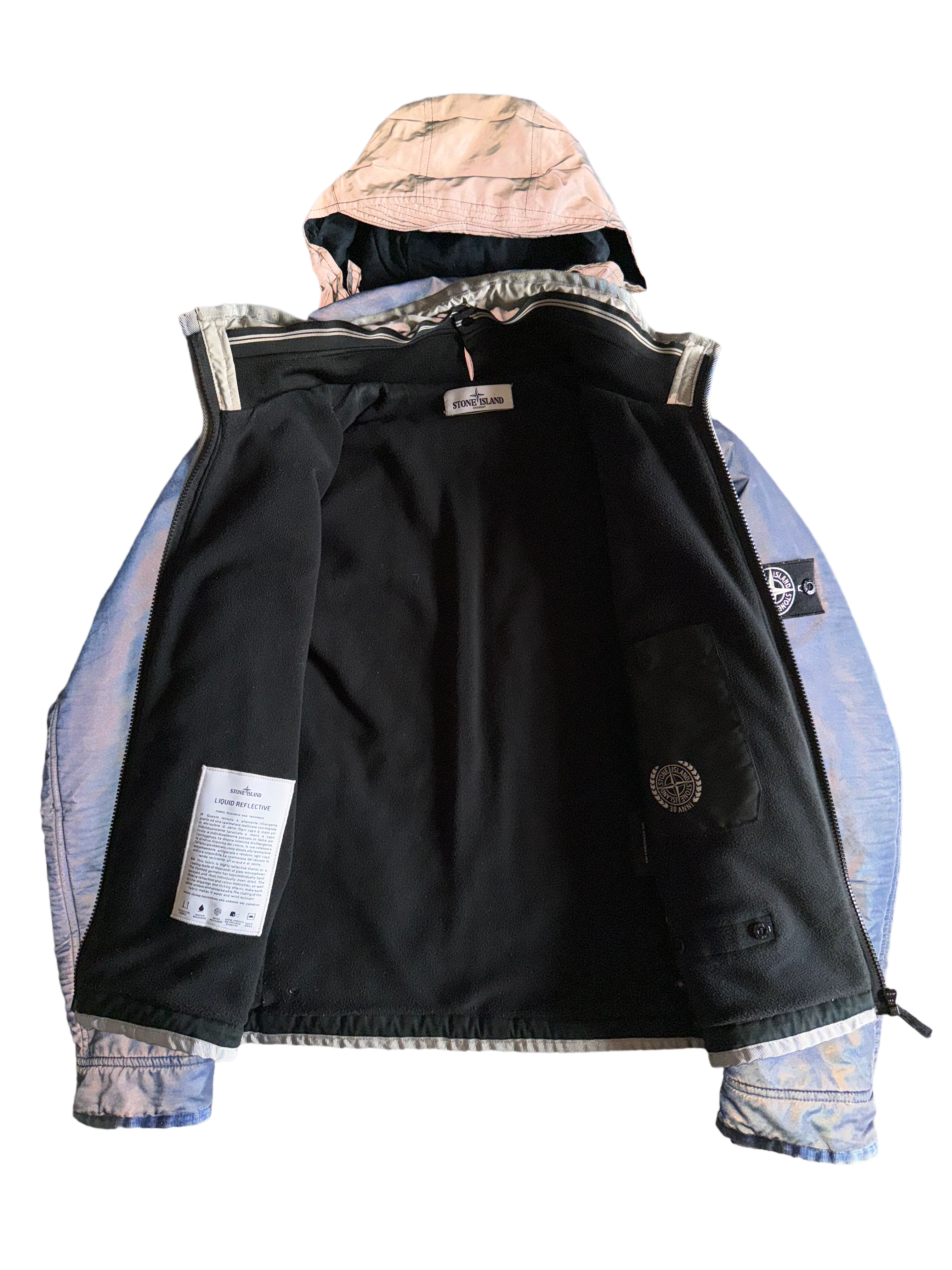 Stone Island 30th Anniversary Blue ‘Liquid Reflective’ Jacket - Small - Image 4