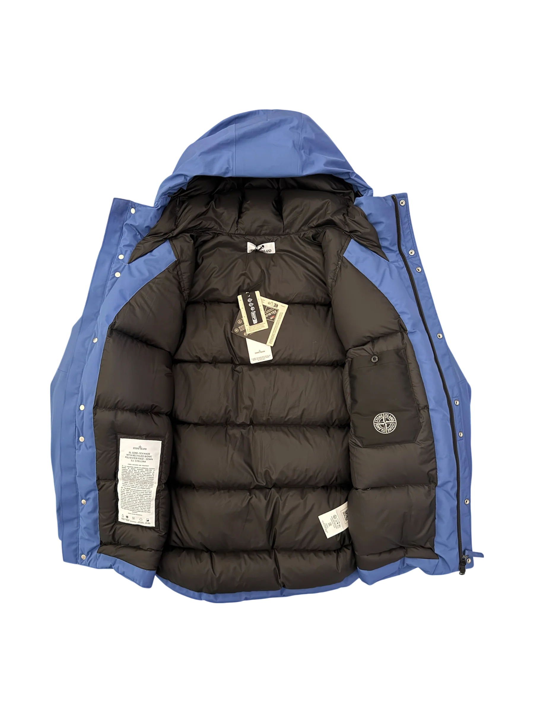 Stone Island '3L Goretex Recycled Polyester Stellina' Puffer - Large - Image 2