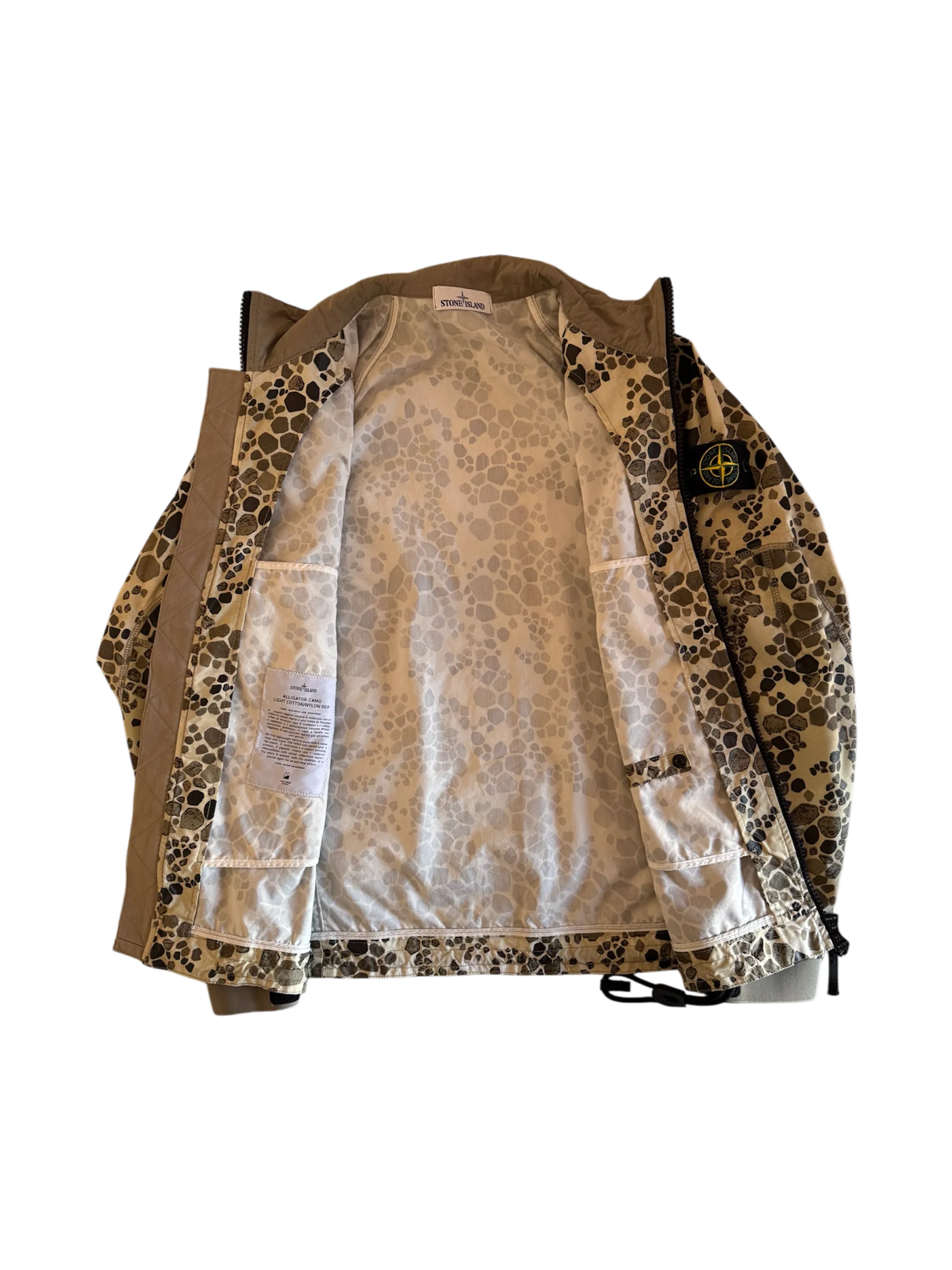 Stone Island 'Alligator Camo Light Cotton/Nylon Rep' Jacket - Medium - Image 2