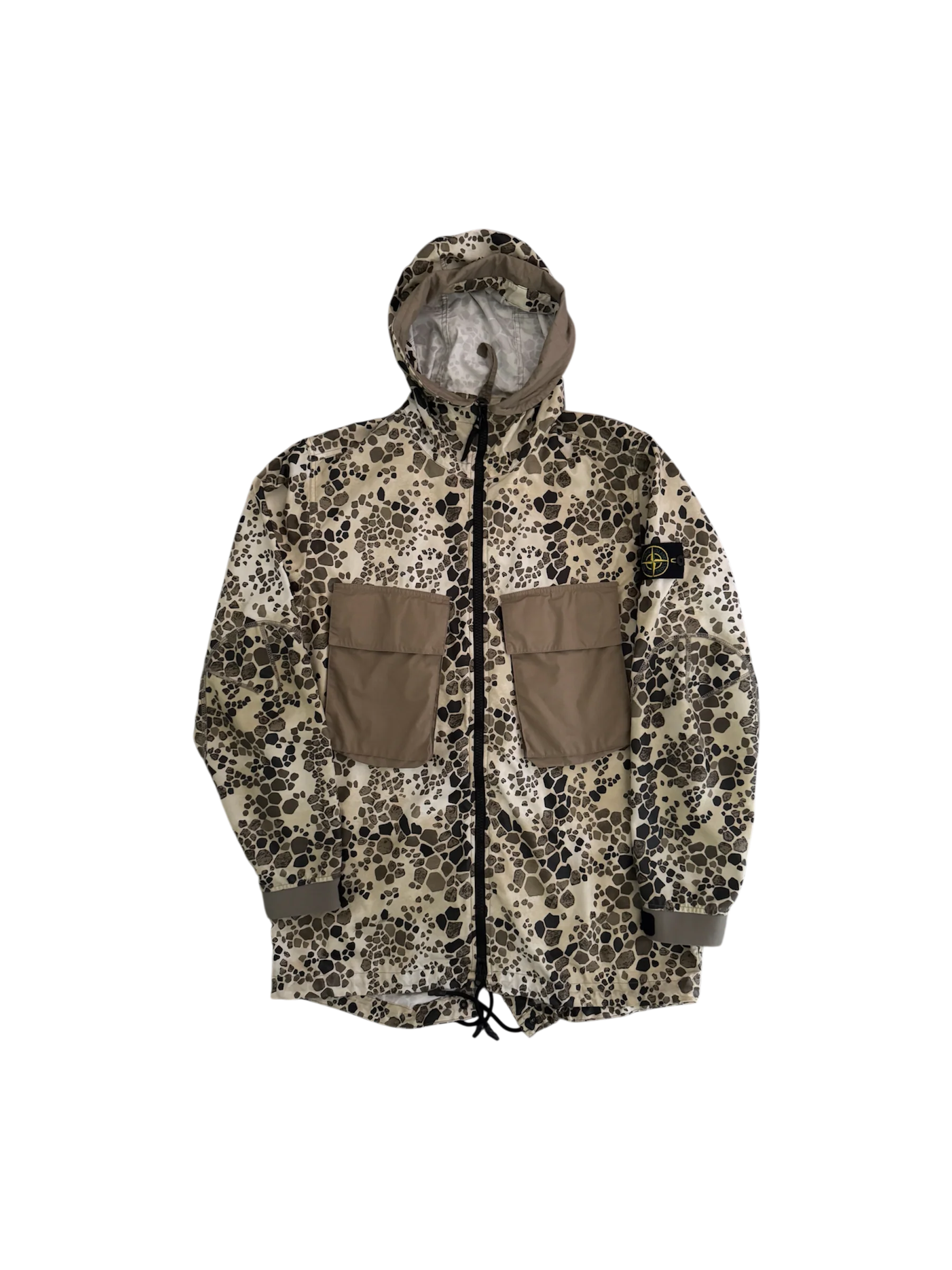 Stone Island 'Alligator Camo Light Cotton/Nylon Rep' Parka - Large