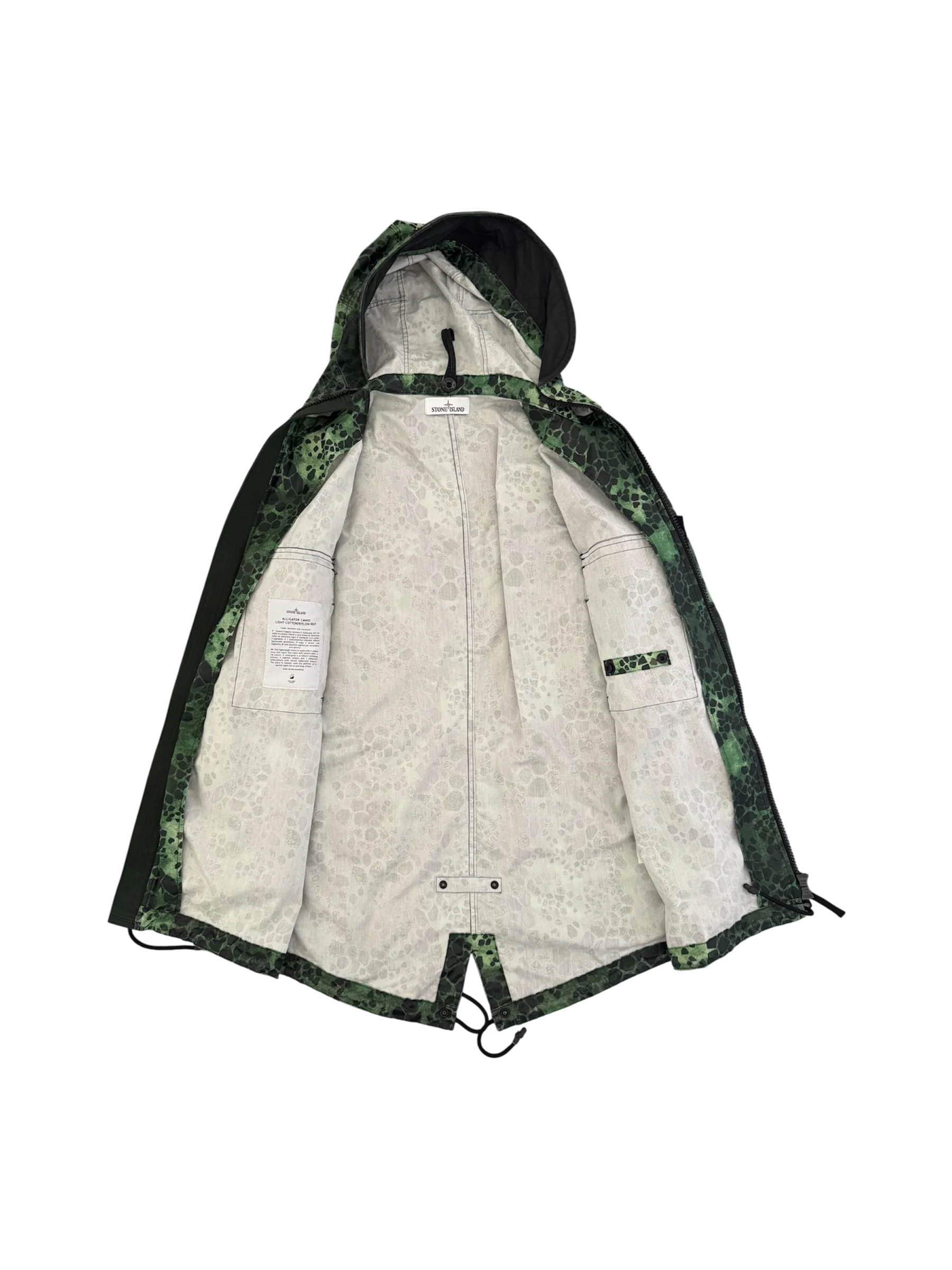 Stone Island 'Alligator Camo' Parka - Medium - Image 2