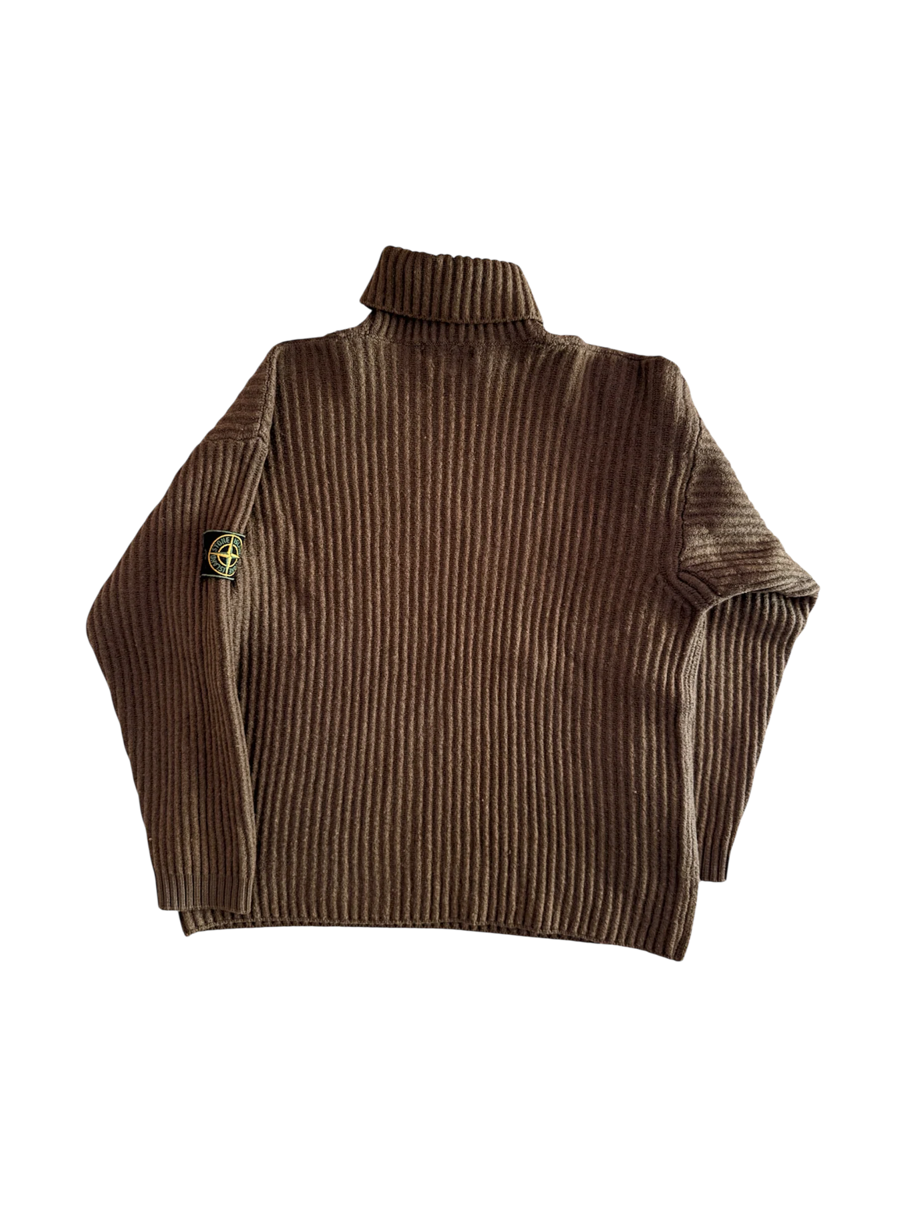 Stone Island AW97 Vintage Knitted Turtleneck Sweater - Large - Image 2