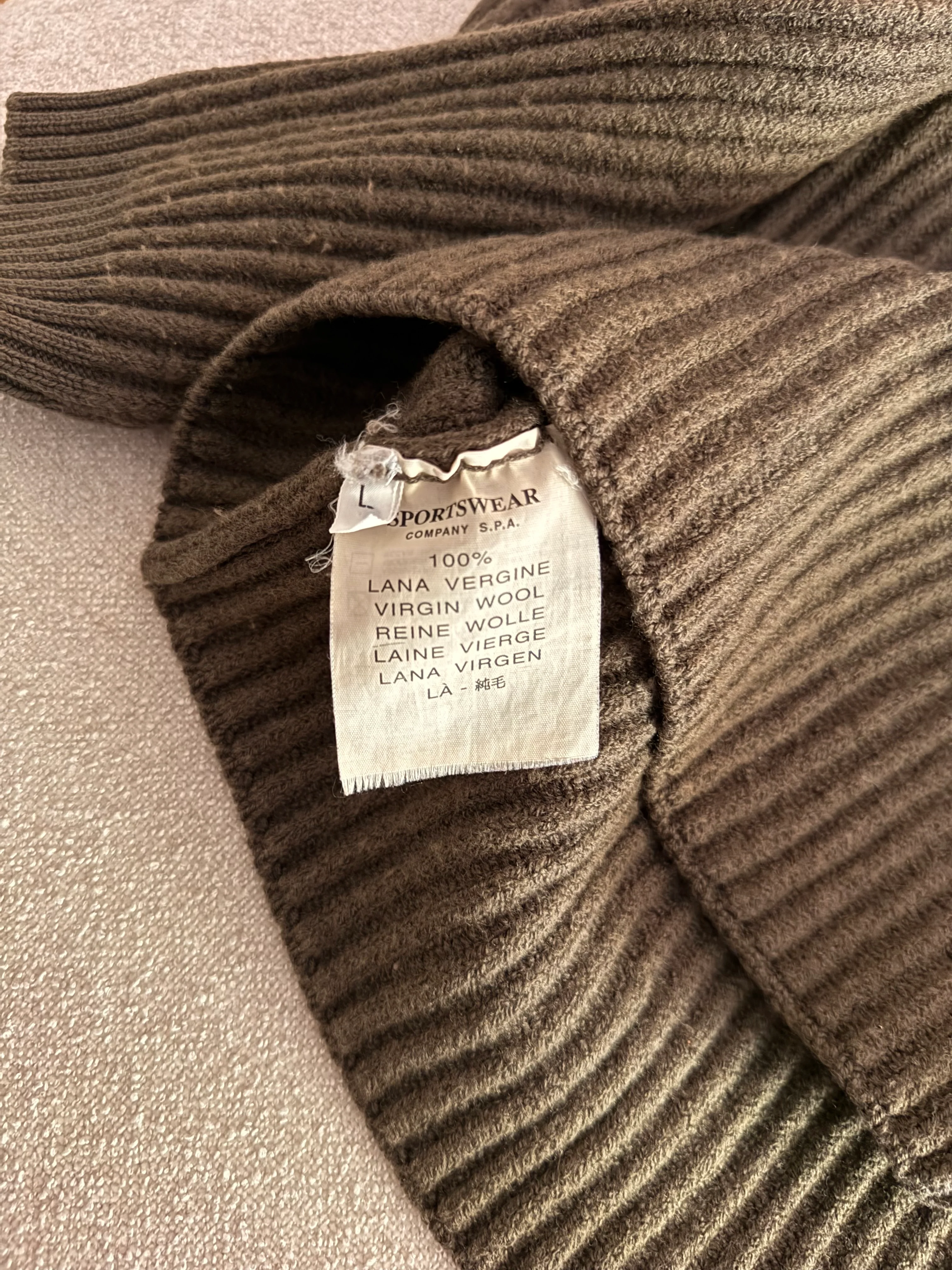 Stone Island AW97 Vintage Knitted Turtleneck Sweater - Large - Image 3