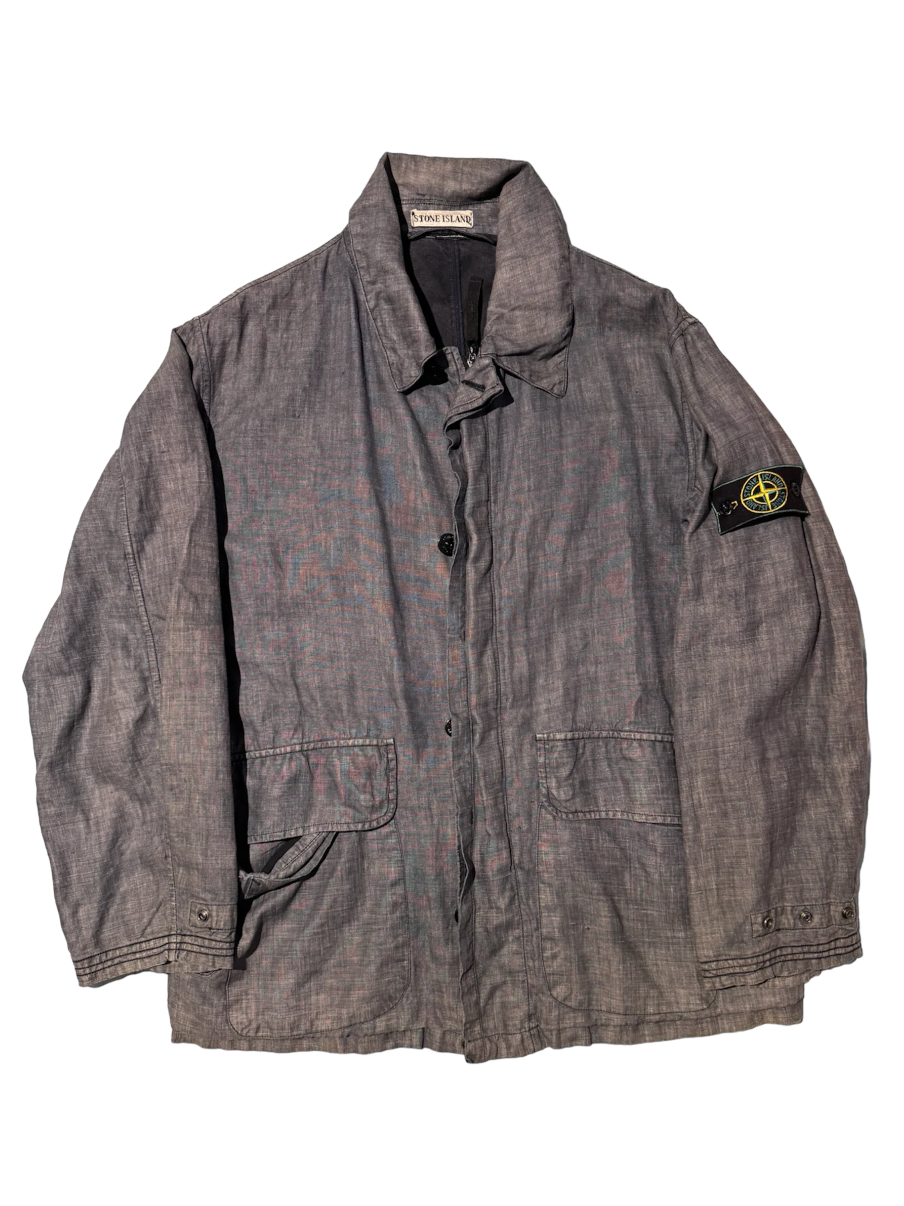 Stone Island Vintage AW98 Lino Flax Overshirt - Medium