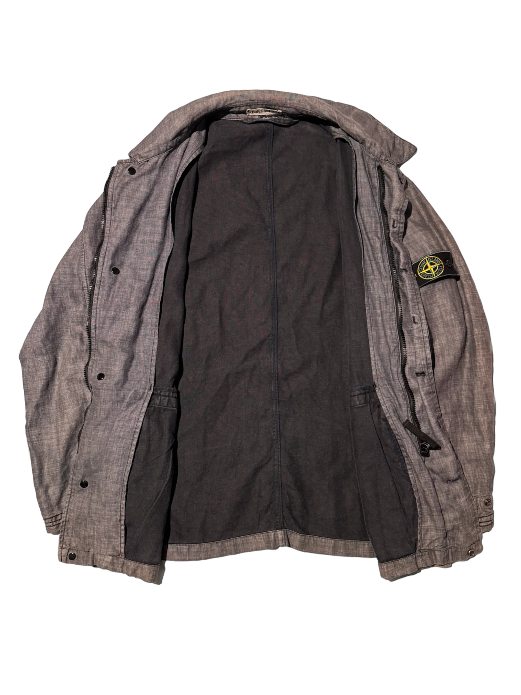 Stone Island Vintage AW98 Lino Flax Overshirt - Medium - Image 2