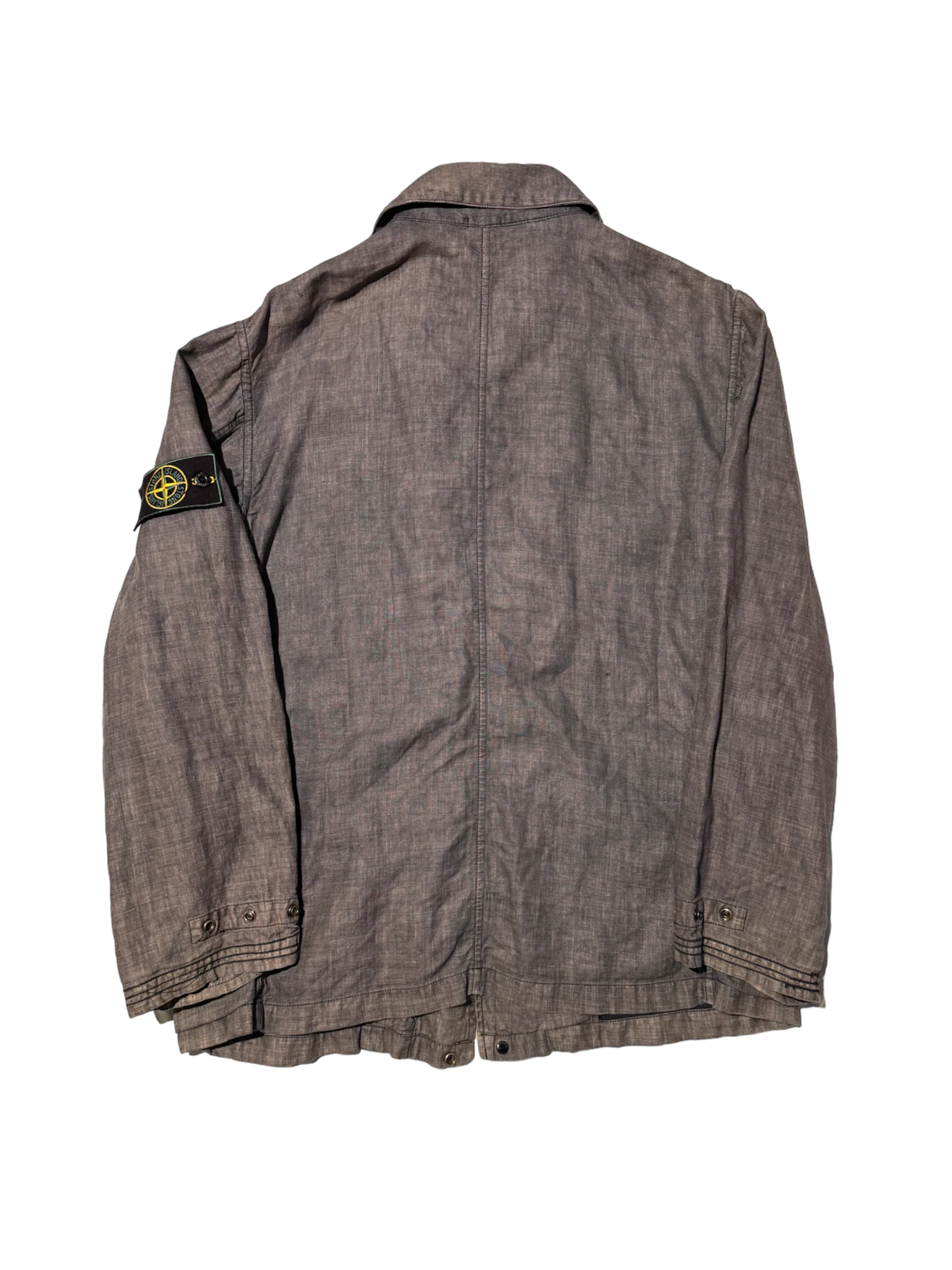 Stone Island Vintage AW98 Lino Flax Overshirt - Medium - Image 3