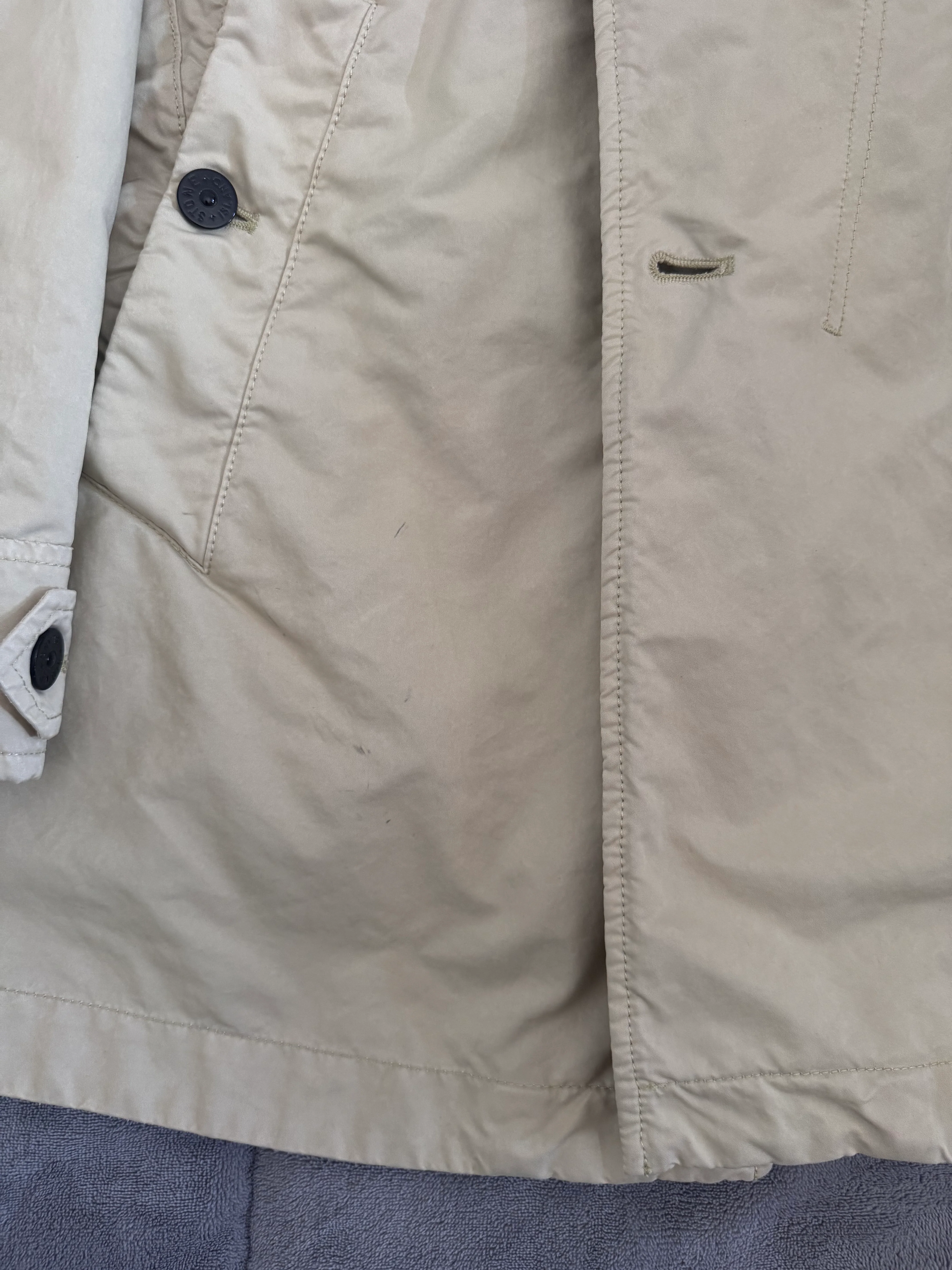Stone Island Beige 'David Tc Primaloft Insulation' Trench - Large - Image 4