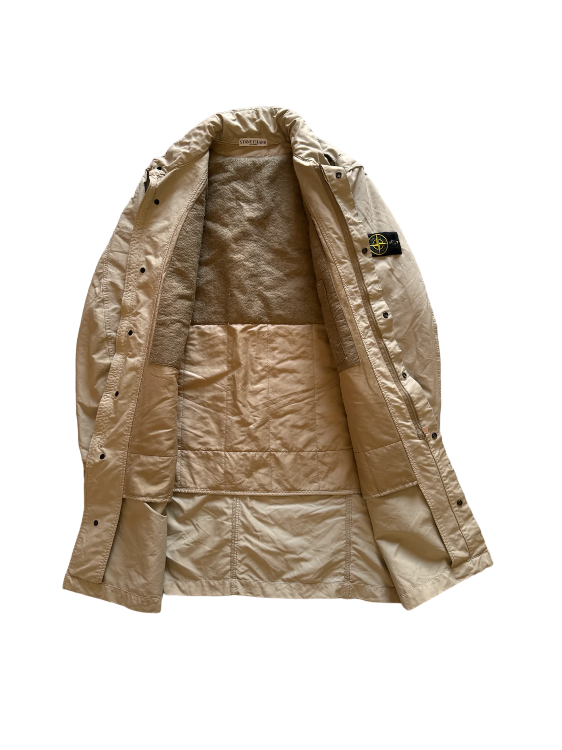 Stone Island Beige Parka - Large - Image 2