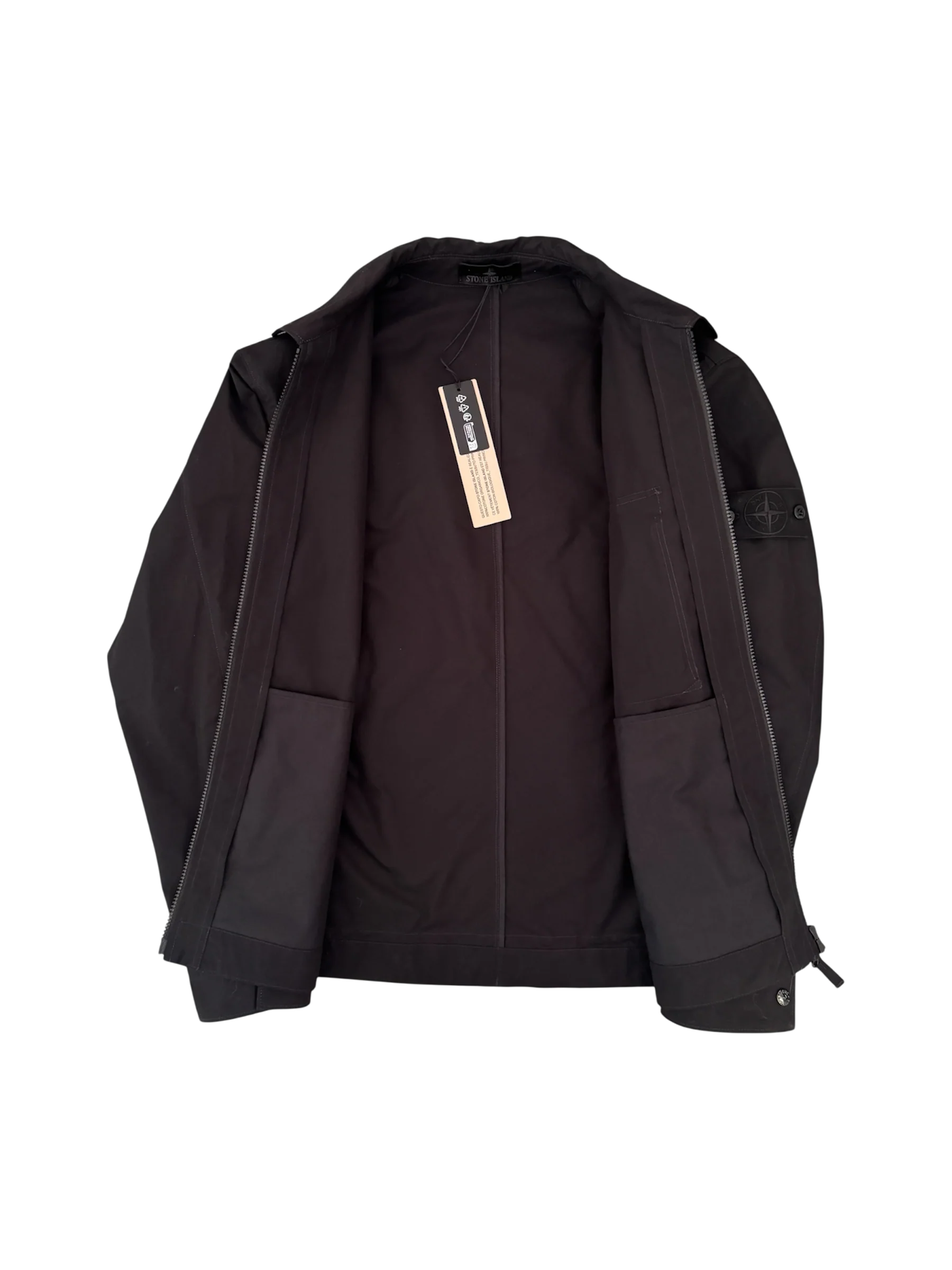 Stone Island Black Cotton Canvas Ghost Jacket - XL - Image 2