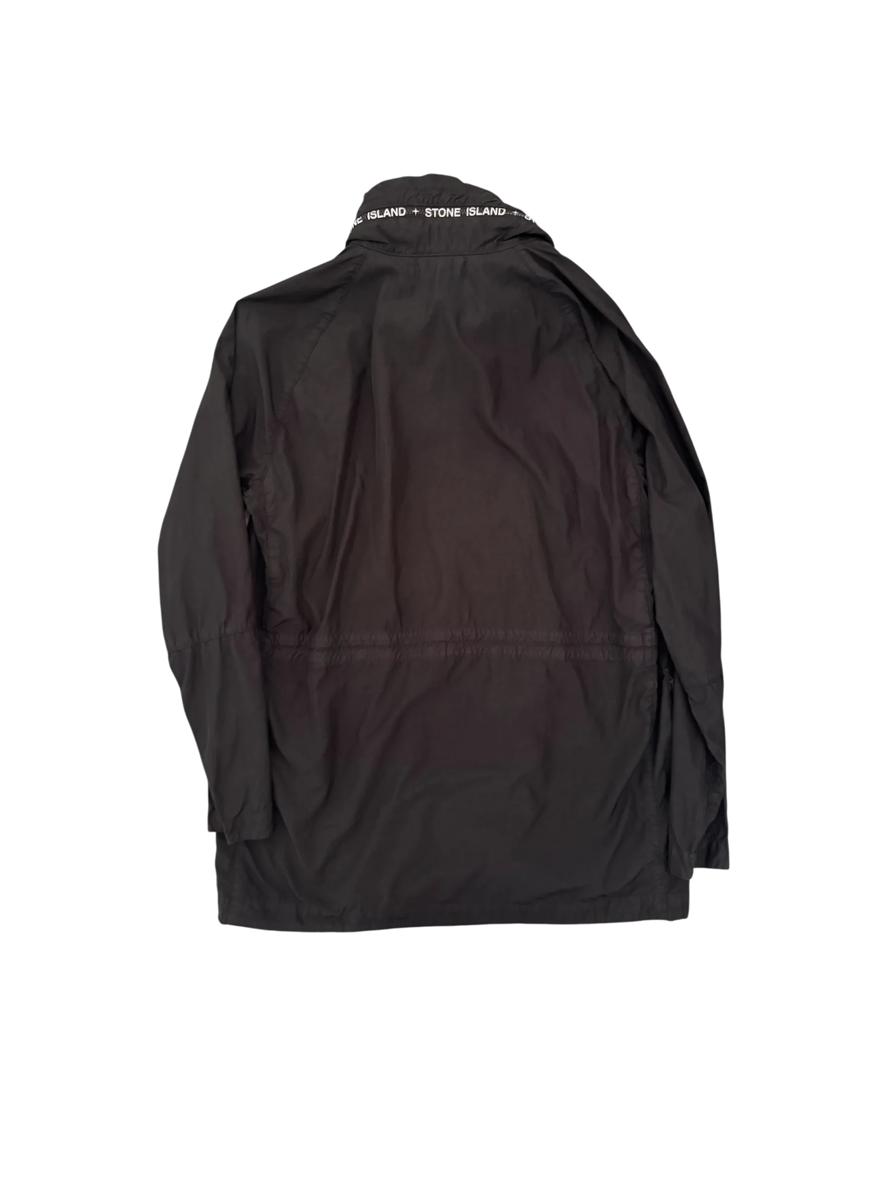 Stone Island Black 'Cupro Nylon TC' Long Jacket - Large - Image 3