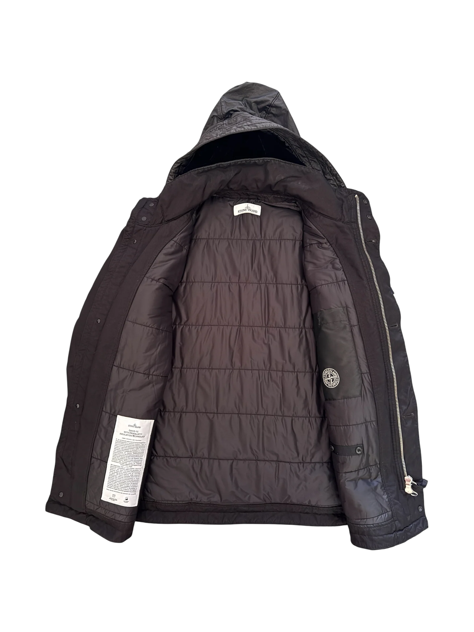 Stone Island Black 'David TC Primaloft' Parka - Large - Image 2