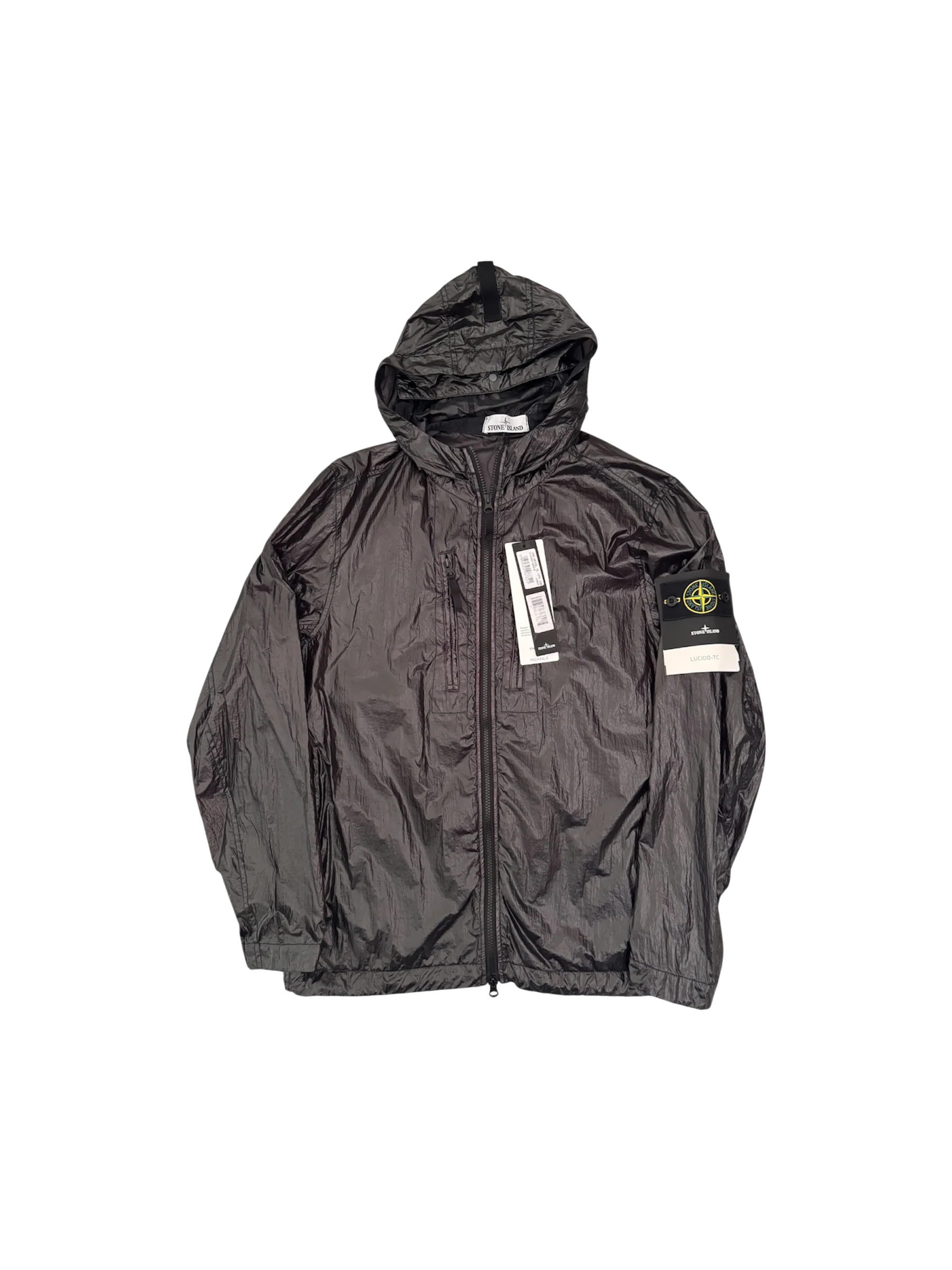 Stone Island Black 'Lucido TC' Jacket - Medium