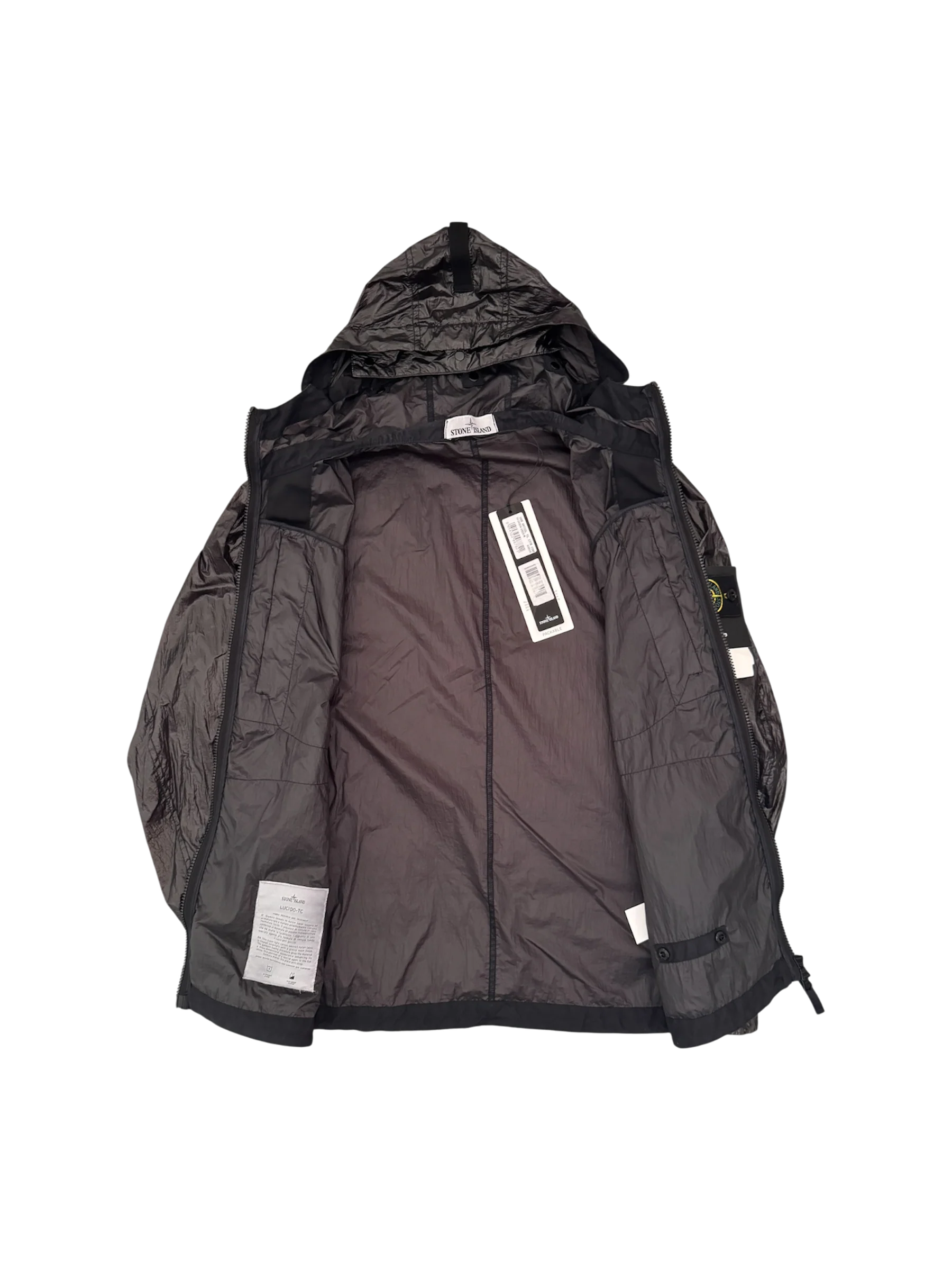 Stone Island Black 'Lucido TC' Jacket - Medium - Image 2