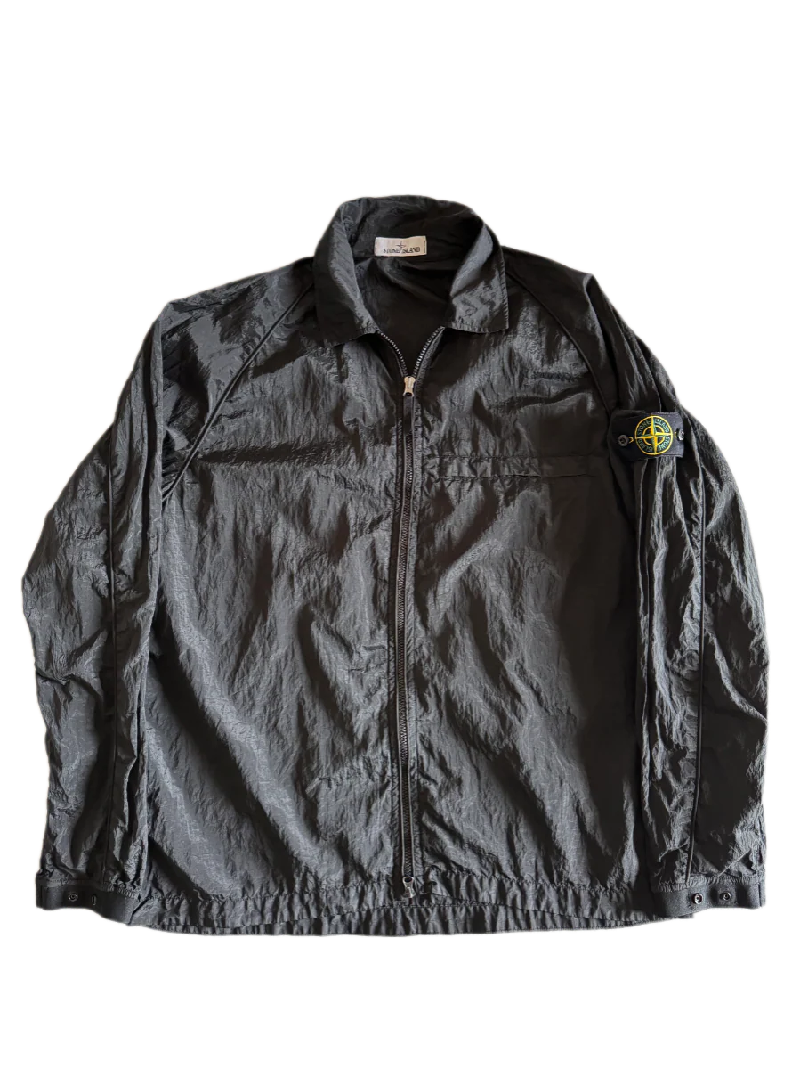 Stone Island Black Nylon Metal Overshirt - XXL