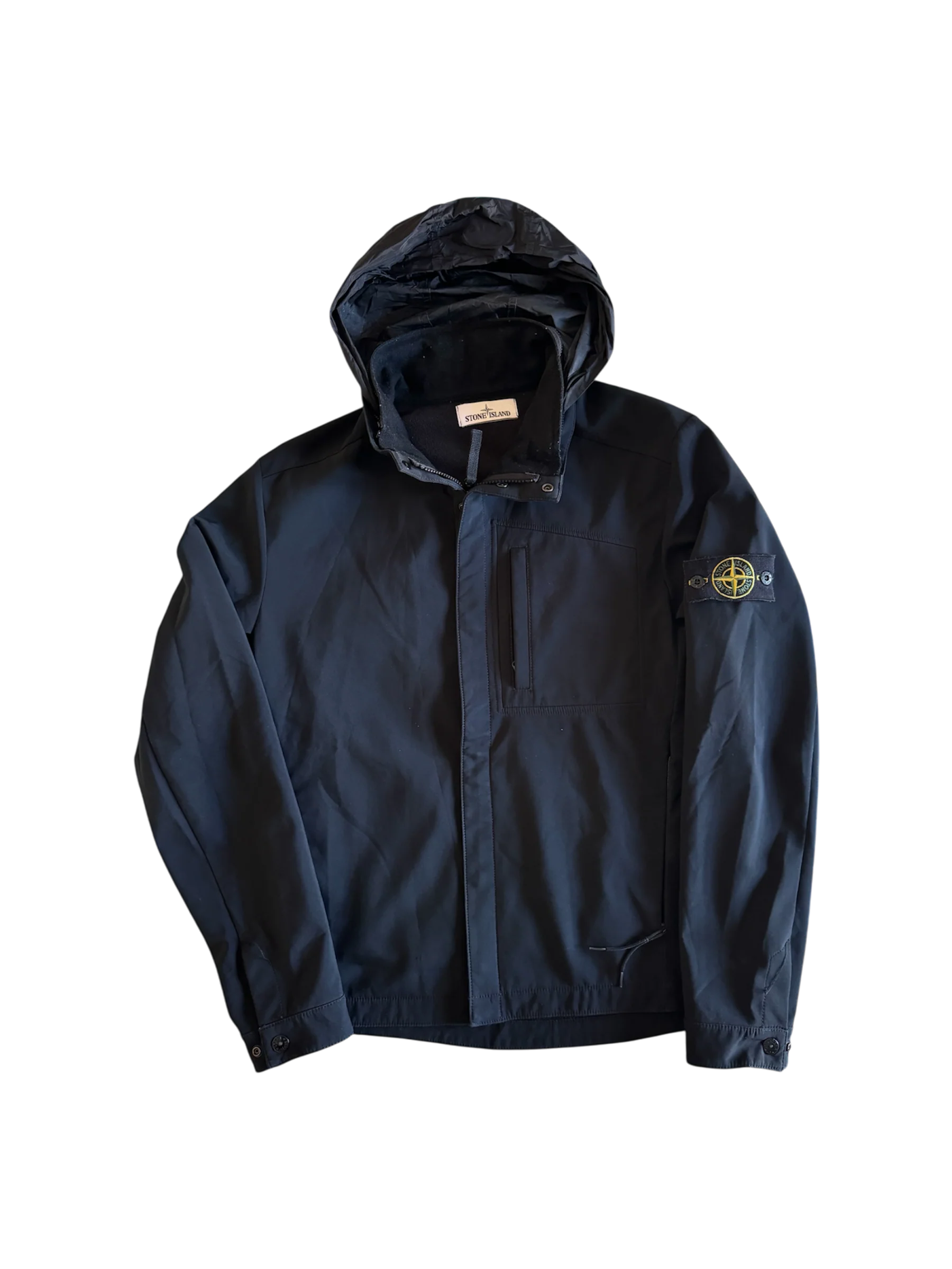 Stone Island Black 'Soft Shell-R' Jacket - Medium - Image 2