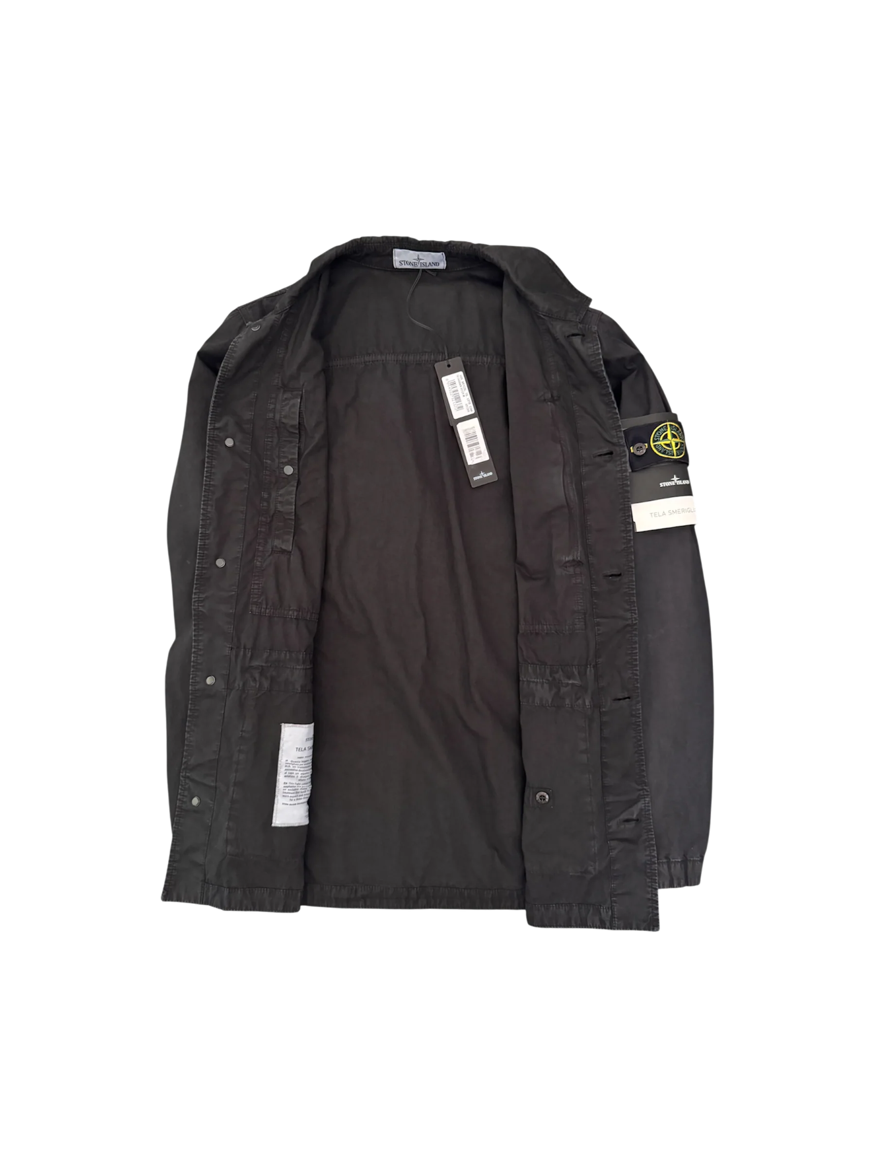 Stone Island Black 'Tela Smerigliata' Jacket - Medium - Image 2