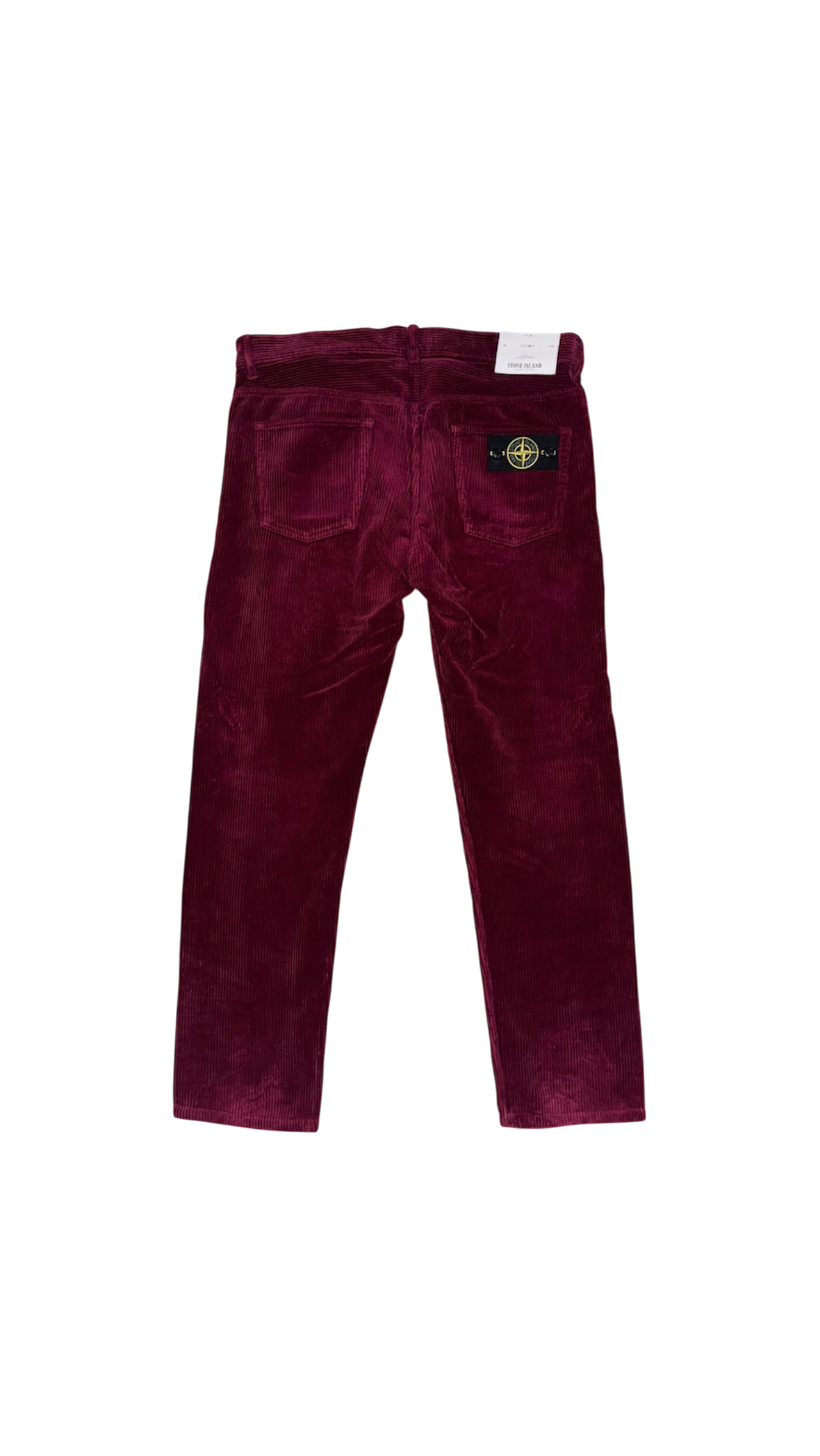 Stone Island Burgundy Corduroy Trousers - W34