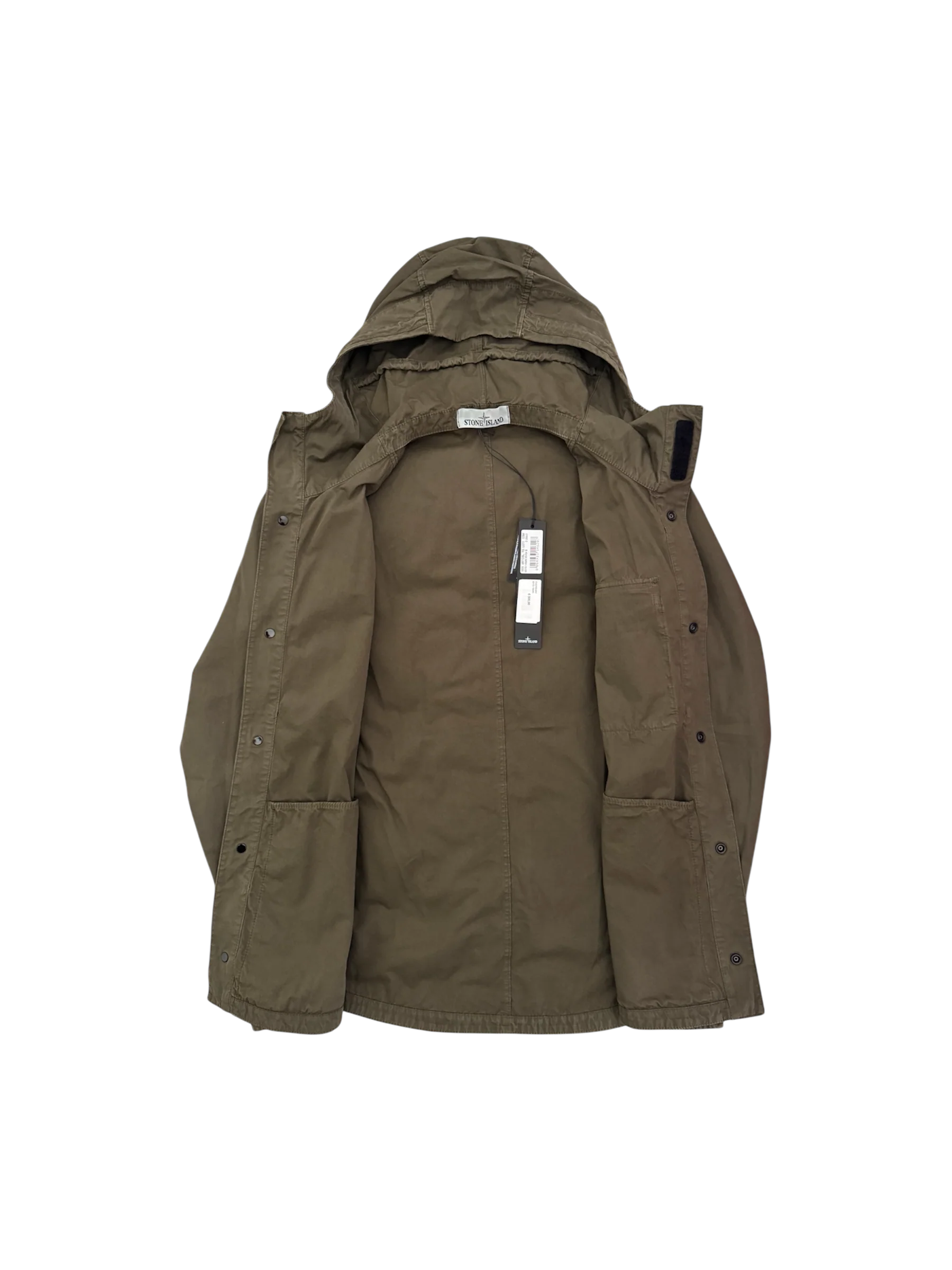 Stone Island Cotton Hoodie Overshirt - Small - Image 2