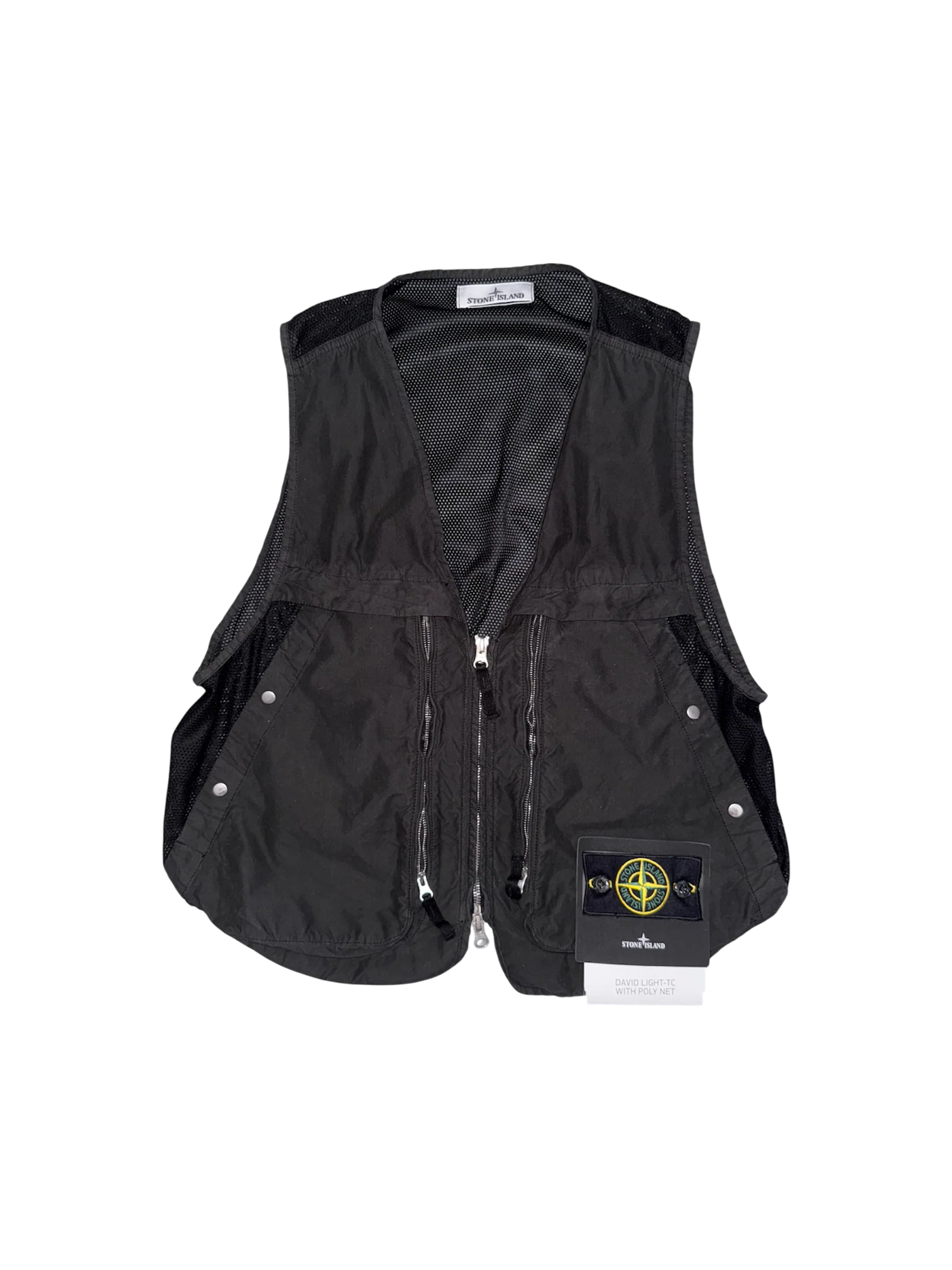 Stone Island 'David LIght Poly Net' Vest - Small