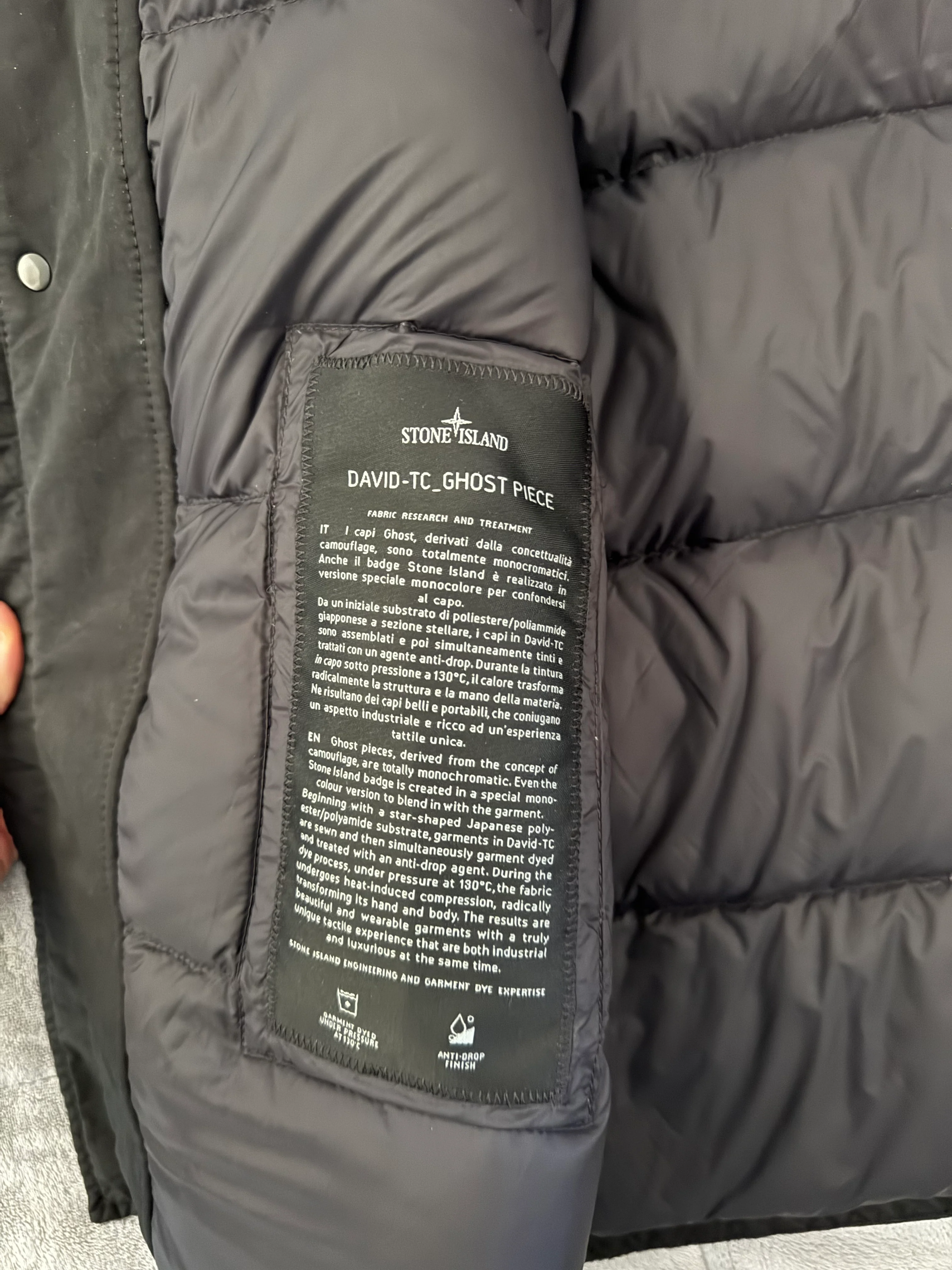Stone Island 'David TC Ghost Piece' Down Jacket - XL - Image 5