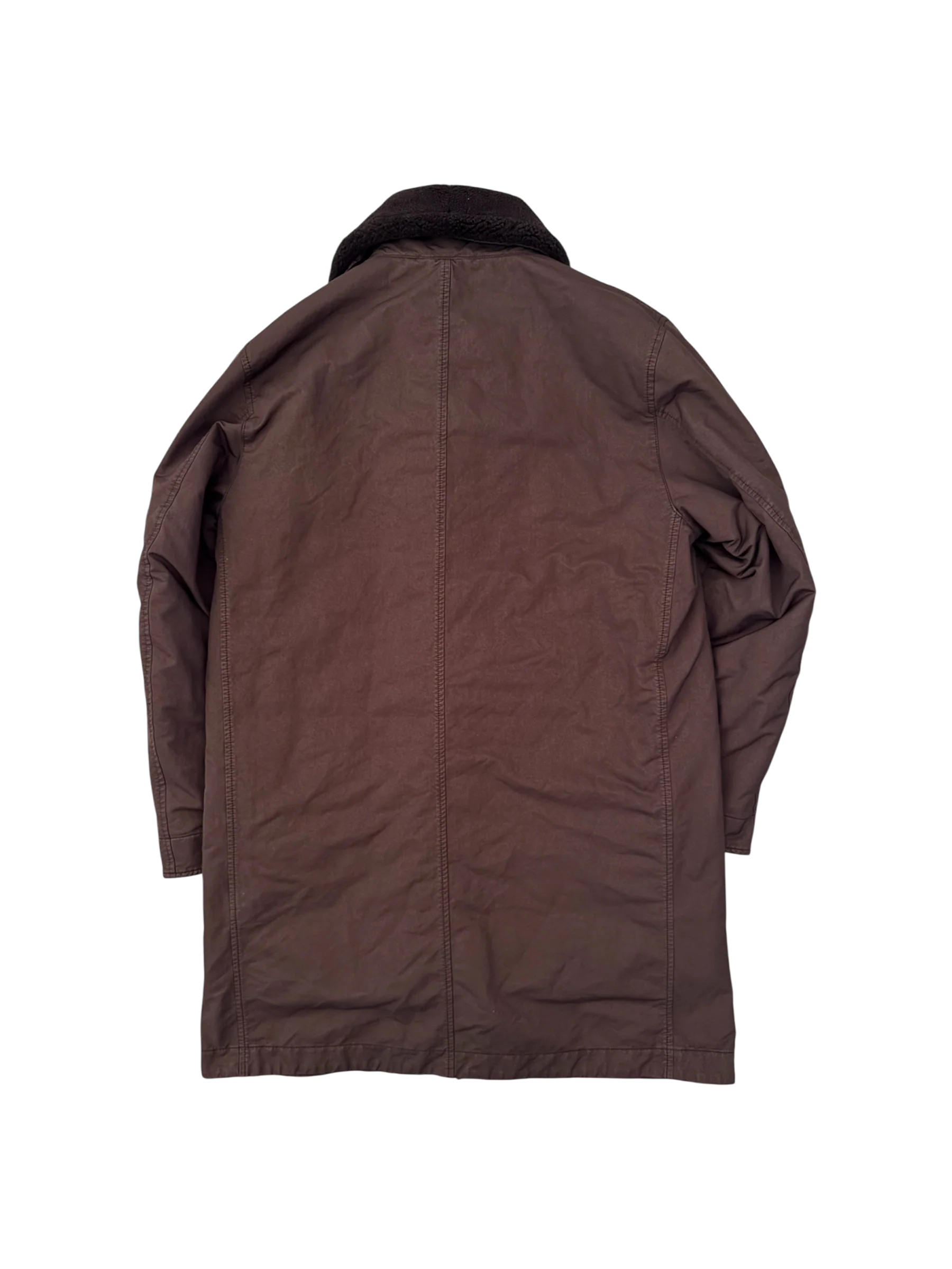 Stone Island 'David TC Sheepskin Ghost Piece' Long Jacket - Medium - Image 3