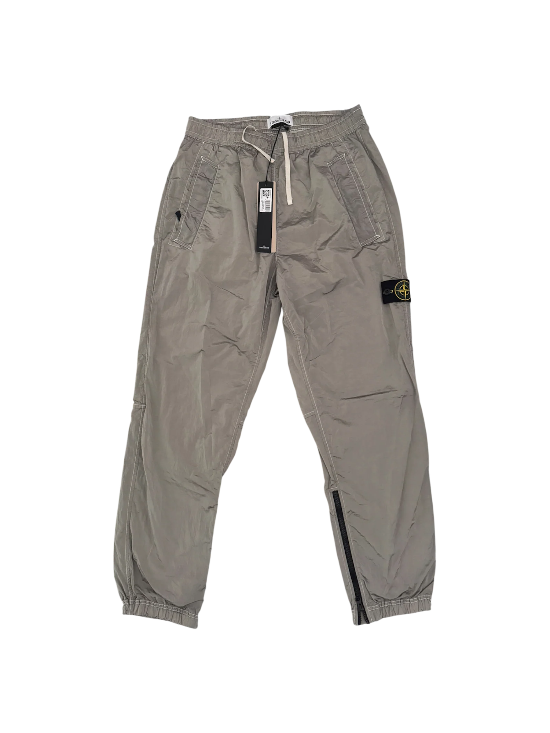 Stone Island Econyl Nylon Metal Grey Trousers - W32
