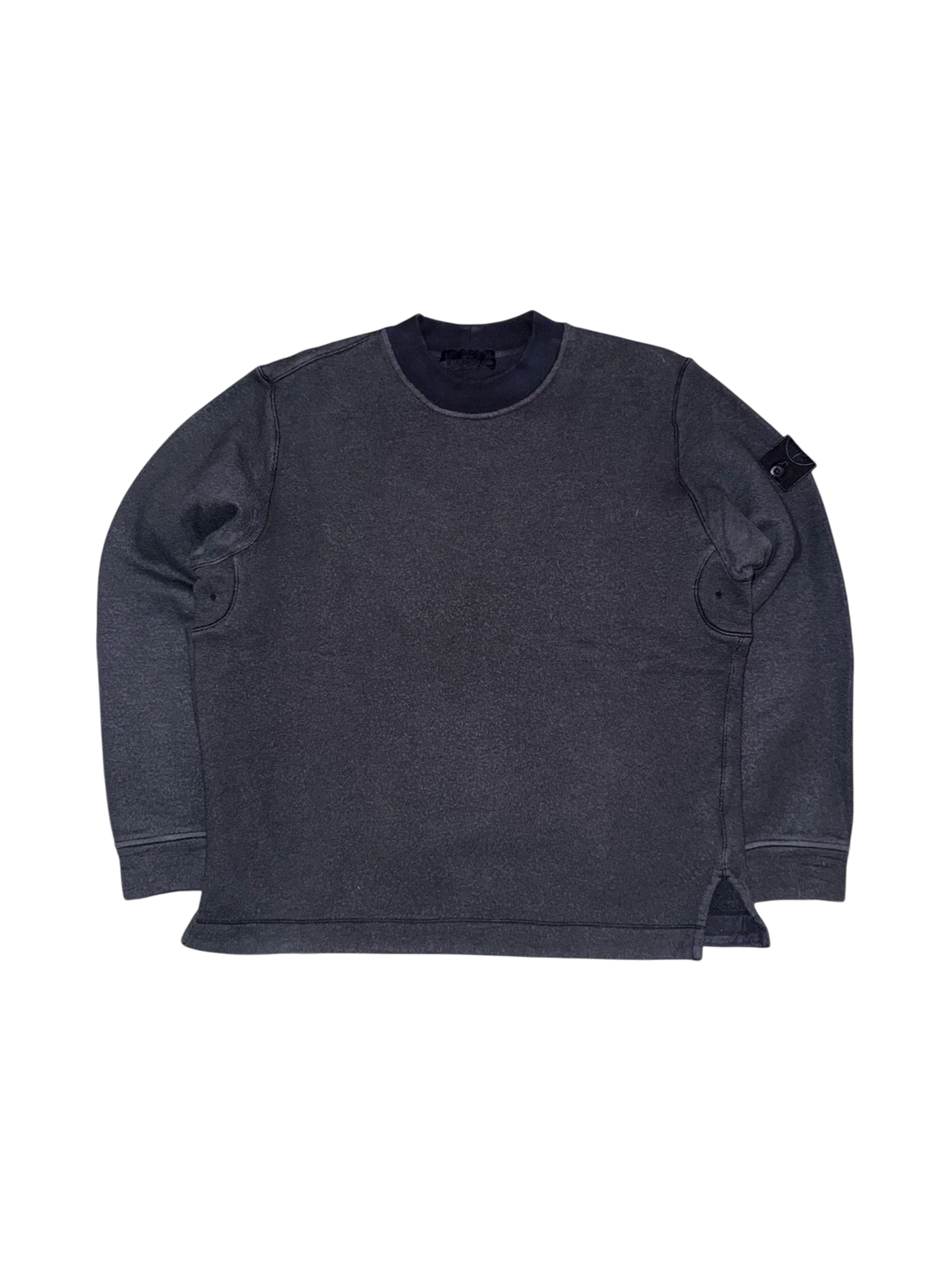 Stone Island Ghost Wool/Cotton Navy Crewneck - Large