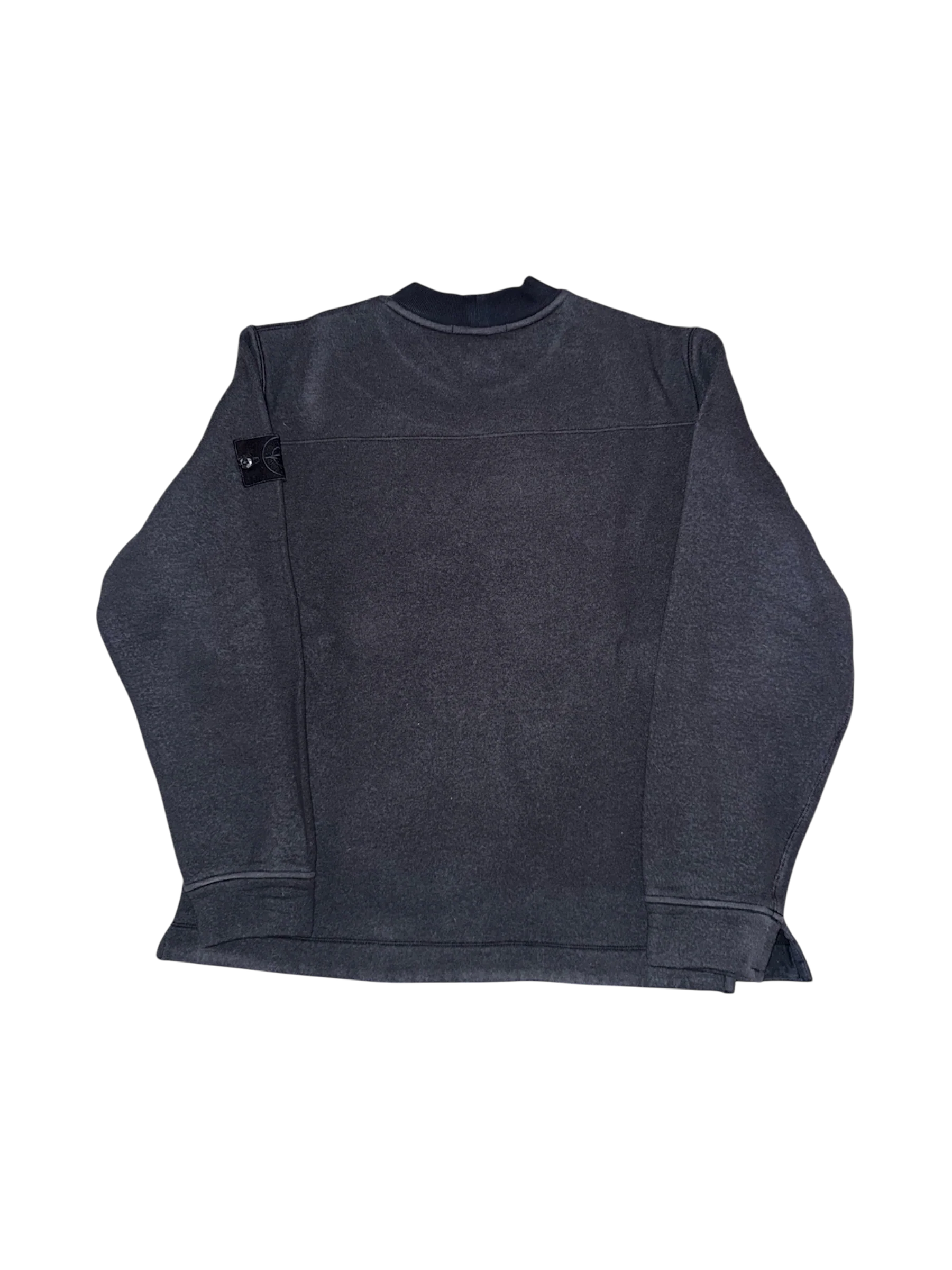 Stone Island Ghost Wool/Cotton Navy Crewneck - Large - Image 2